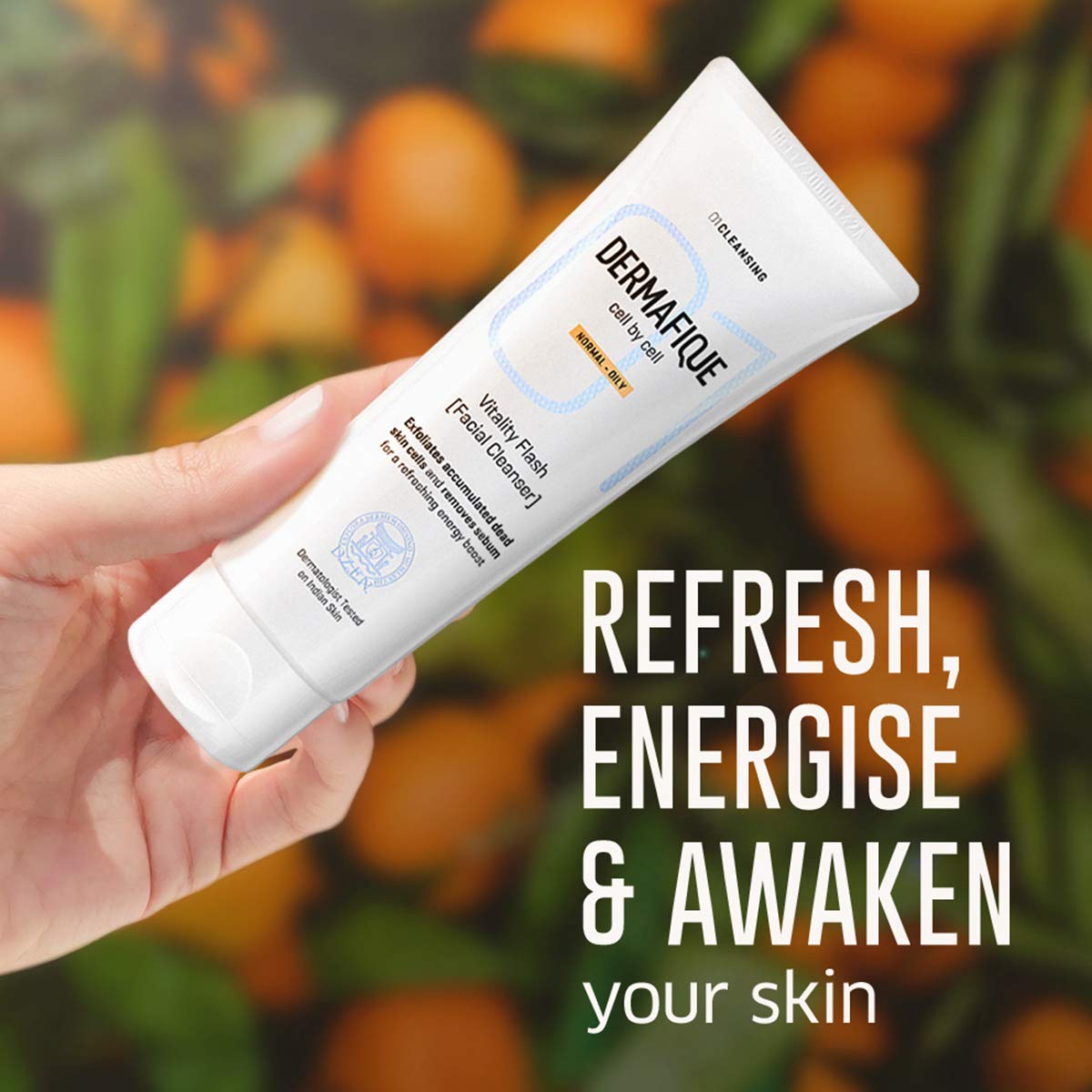 Dermafique Vitality Flash Facial Cleanser, 100Ml