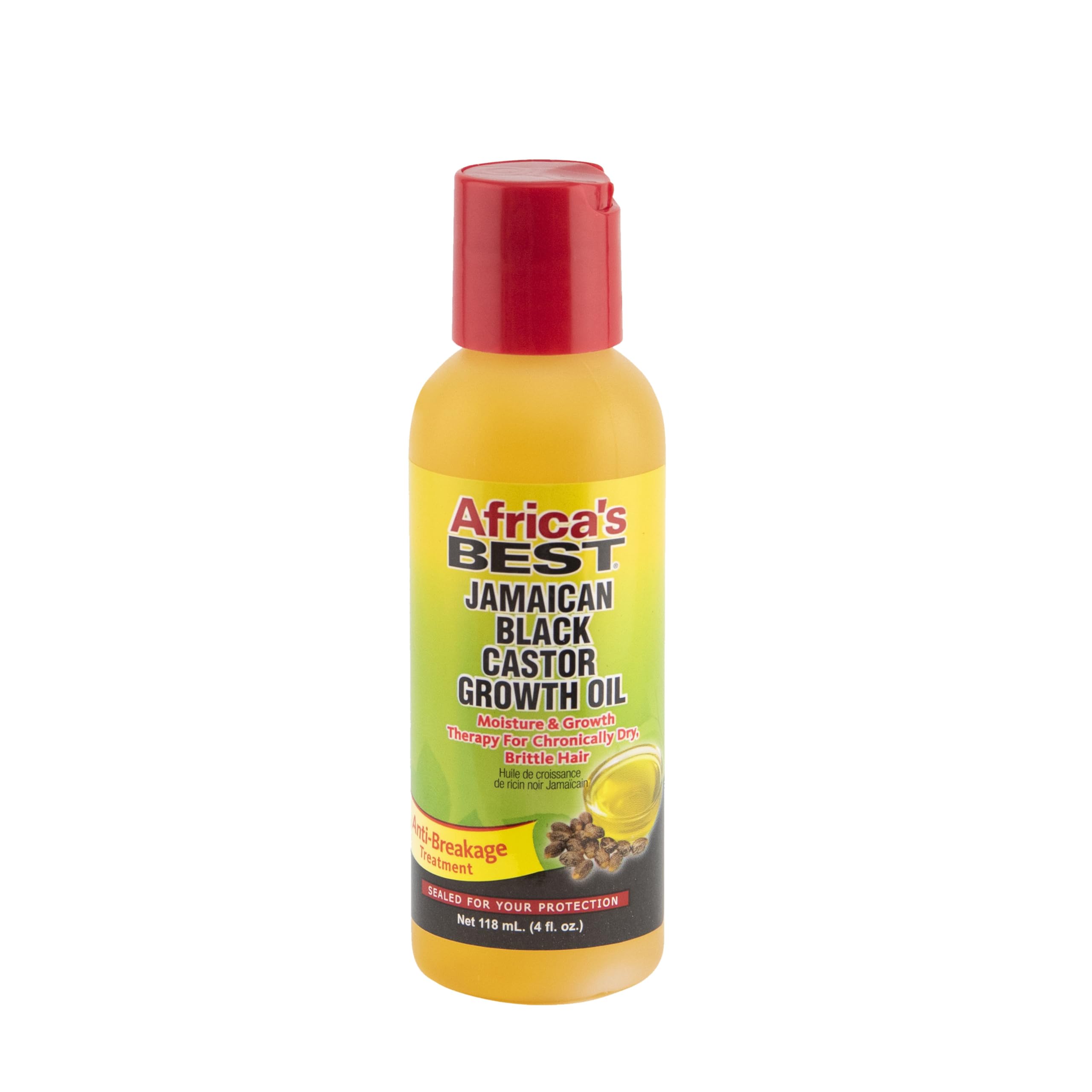 Africa's Best - Jamaican Black Castor Growth Oil, High in Vitamin E, Minerals and Proteins, Help Repair Dry Scalp, Split Ends, T