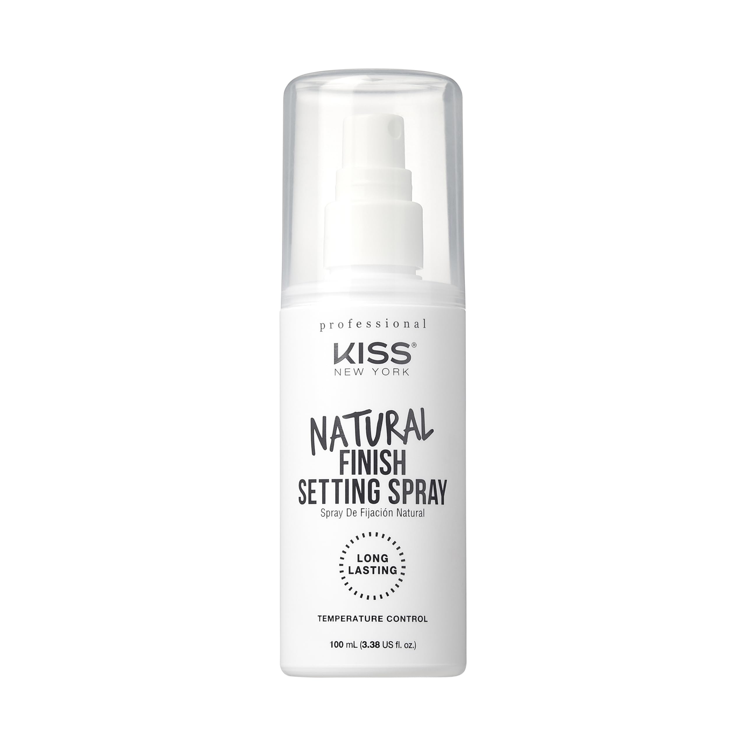 KISS NEW YORK Setting Spray for Makeup (3.38 Fl Oz), Long Lasting Natural Finish Primer + Finishing Spray, Soothing Mist With Vi