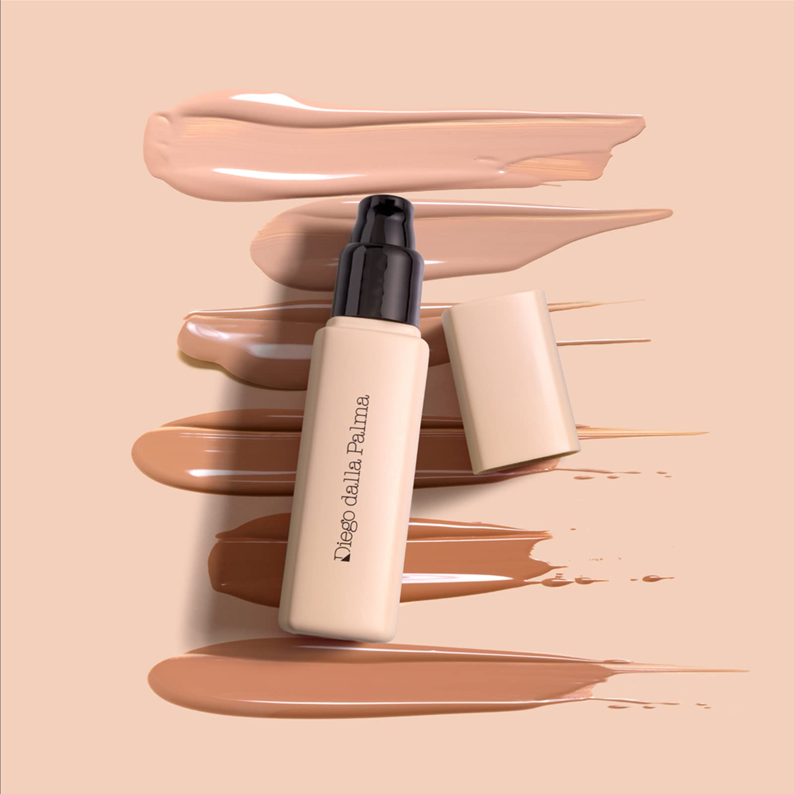 Diego dalla Palma Nudissimo - Soft Matt Foundation - Oil-Free And Oil-Absorbing, Light Fluid Texture - Conceals Imperfections An