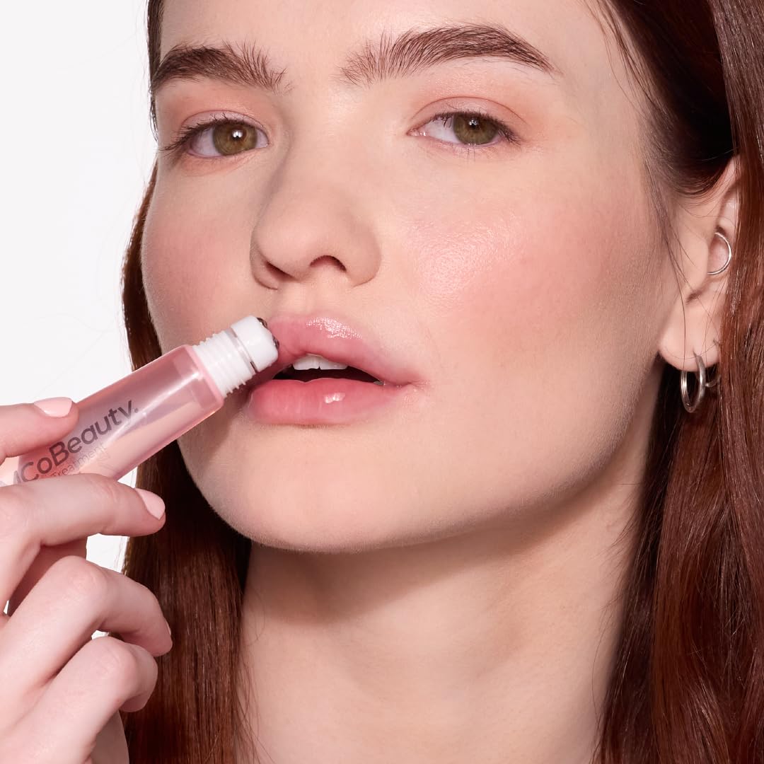 Mcobeauty 2-In-1 Glow & Treat Lip Oil, Chocolate, High-Shine, Hydrating, Lightweight, Vitamins And Botanical Extracts, Vegan, Cr