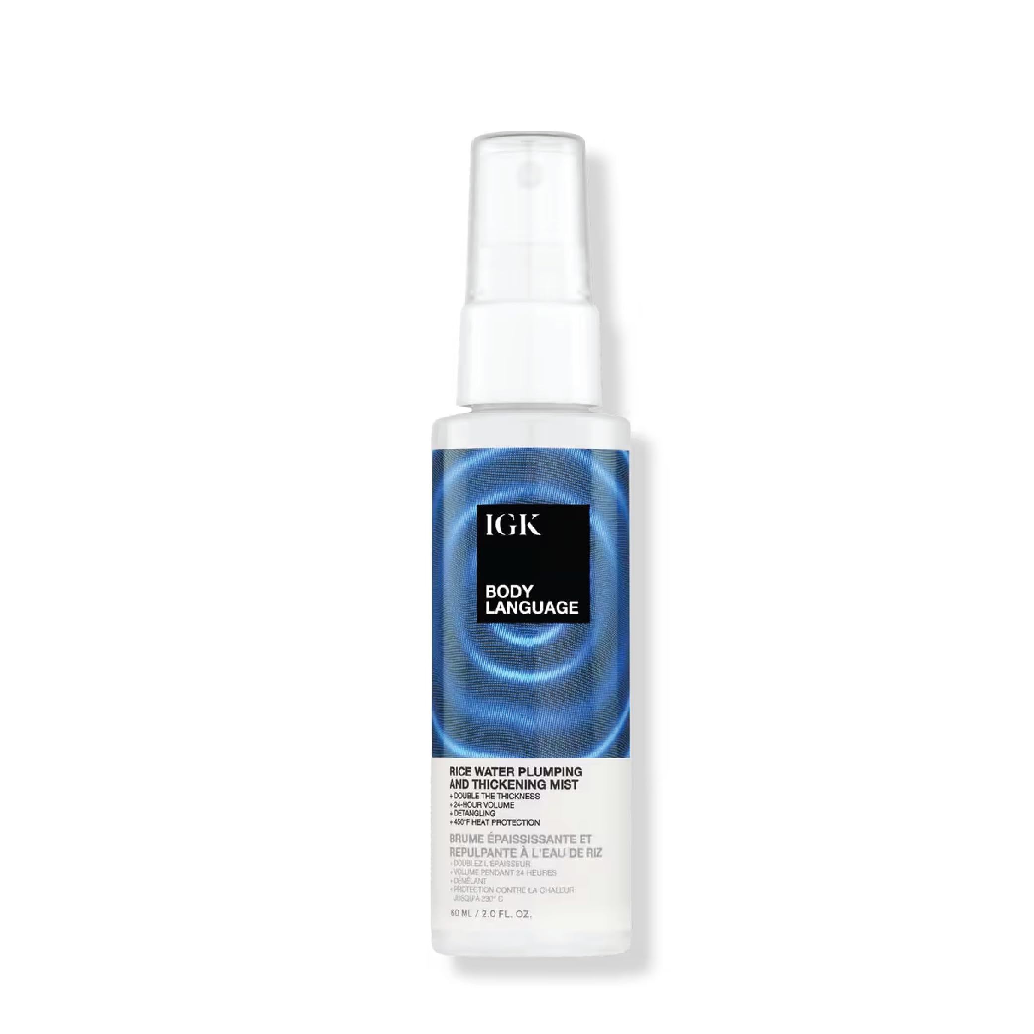 Igk Body Language Rice Water Plumping And Thickening Mist 60 Ml / 2 Oz Travel