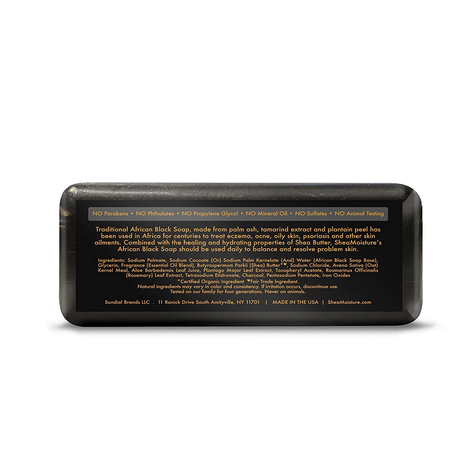 Shea Moisture African Black Soap With Shea Butter 8 Oz (Pack Of 5)