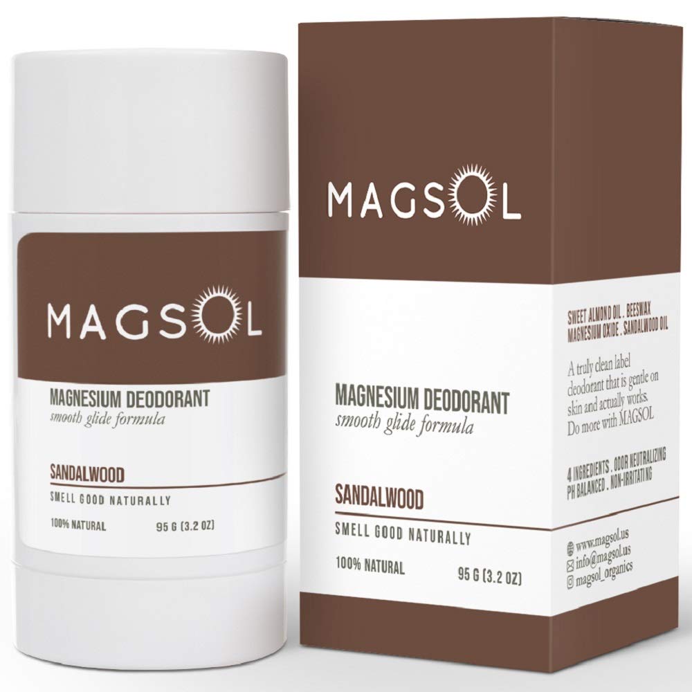 MAGSOL Natural Deodorant for Men & Women - Mens Deodorant with Magnesium - Perfect for Ultra Sensitive Skin, Aluminum Free Deodo