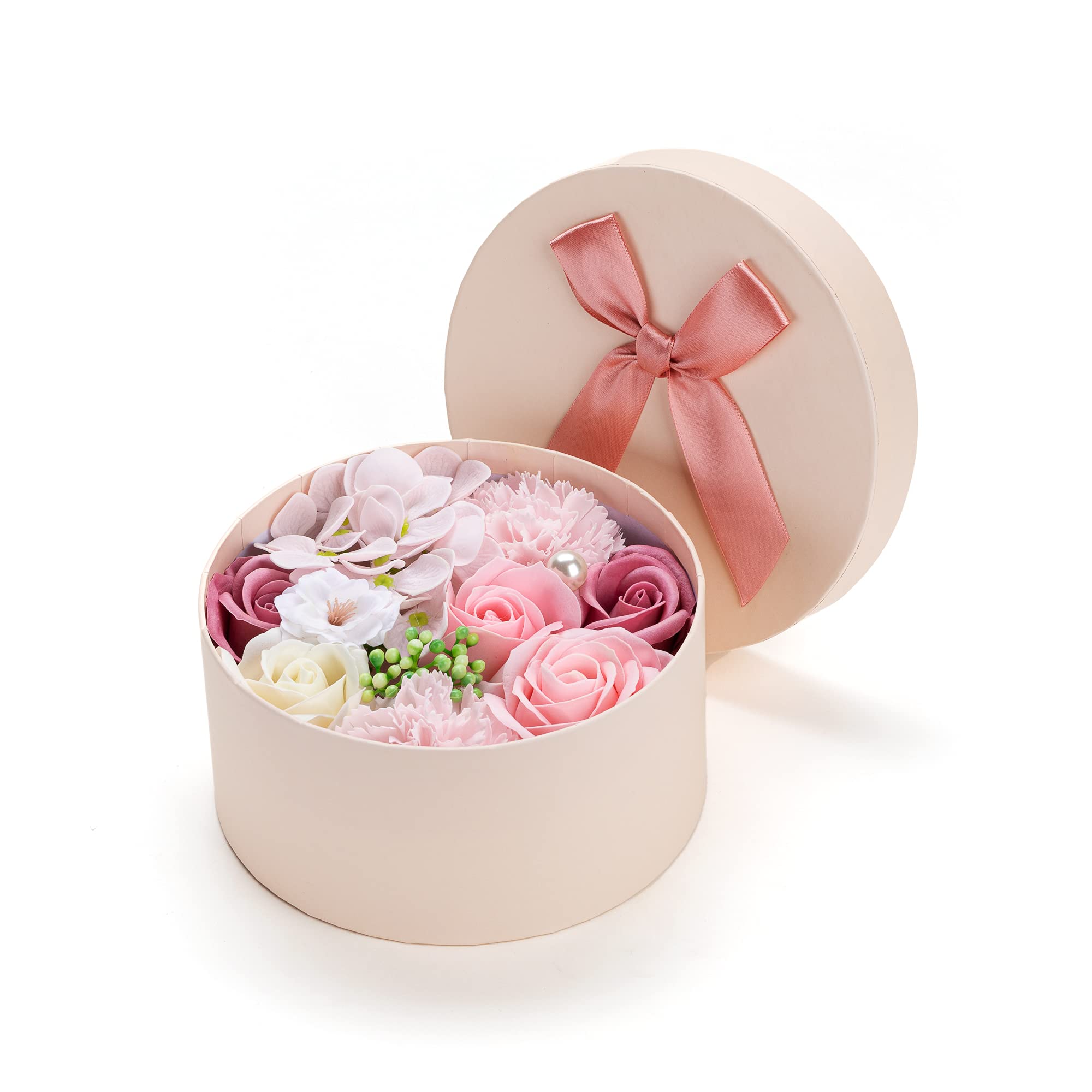 Luxury Beautiful Flora Scented Roses/Carnation Flower Bath Soap With Stem, Flower Soap In Gift Box, Gift For Birthday/Valentine'