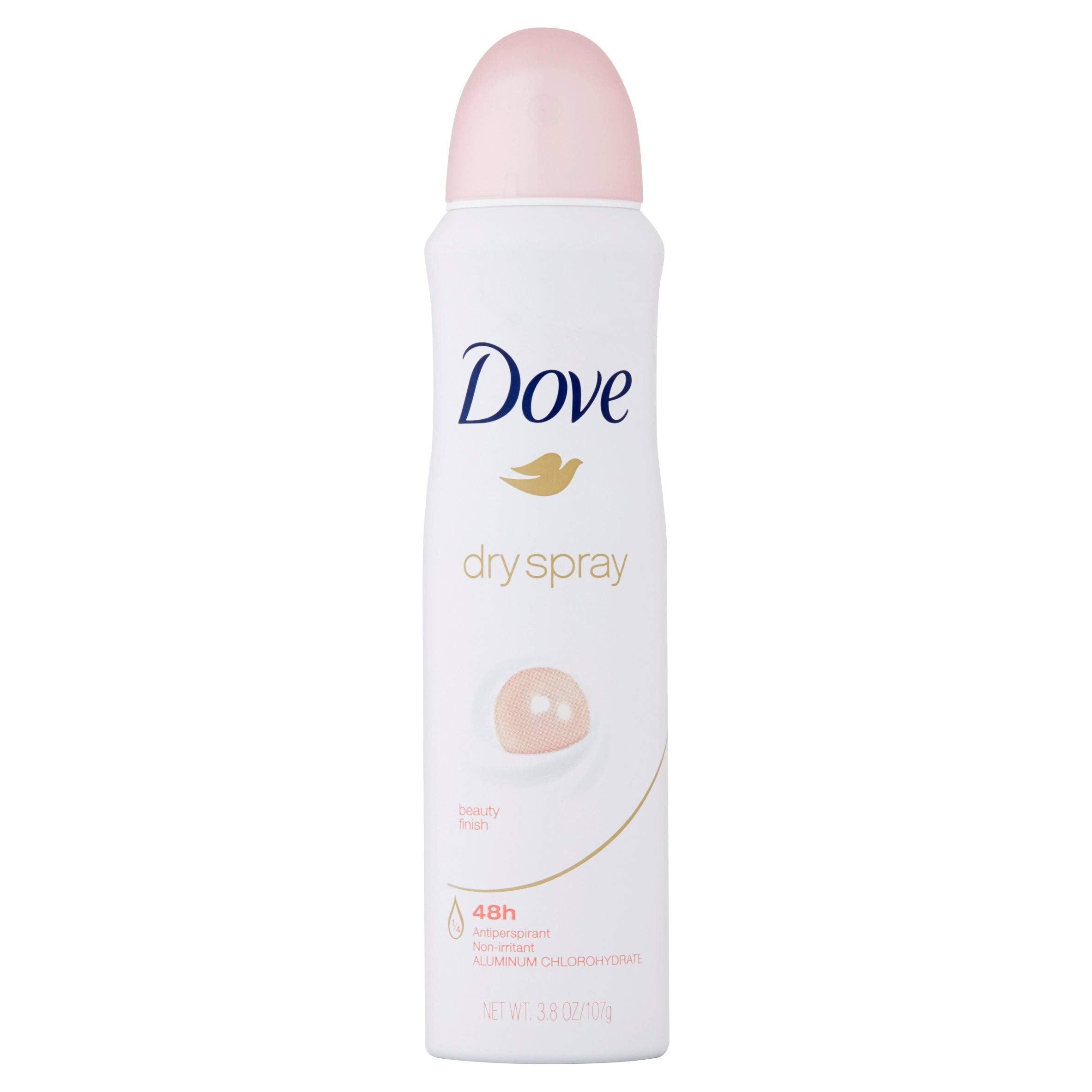 Dove Dry Spray Antiperspirant, Beauty Finish 3.8 oz (Pack of 4)