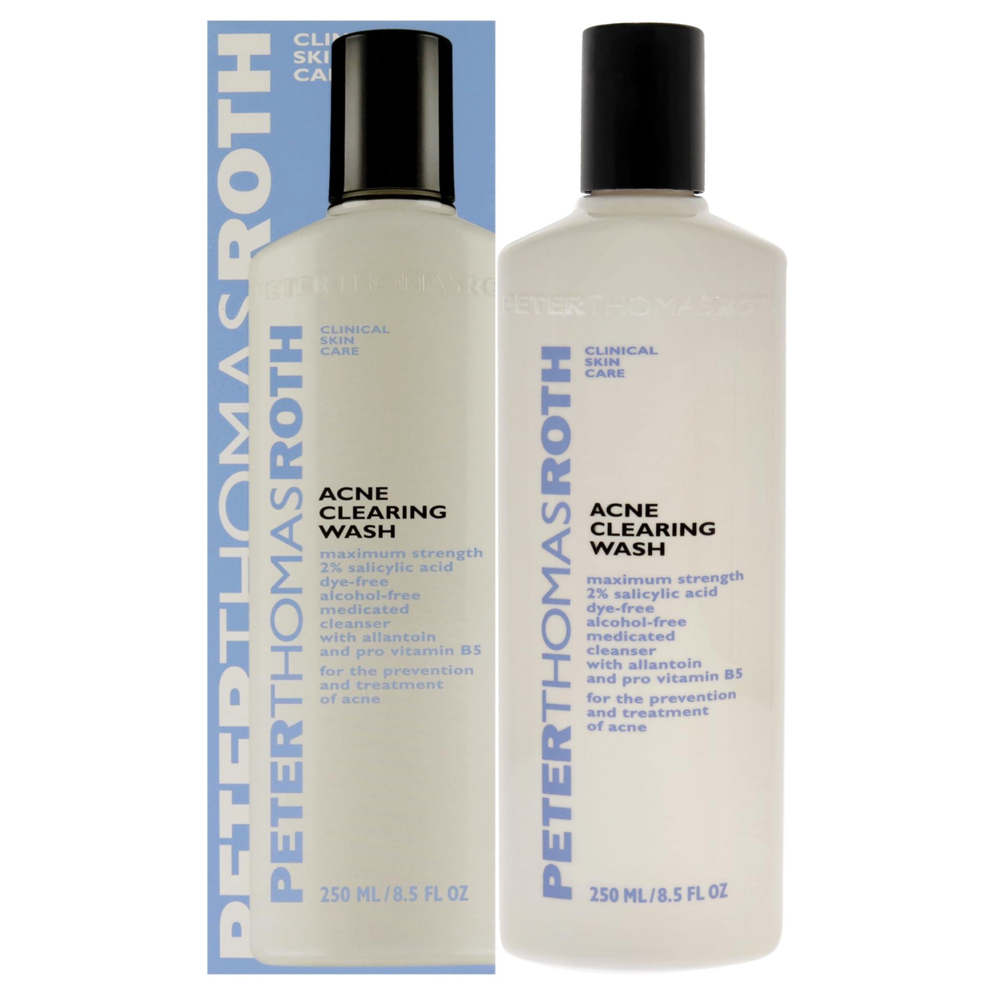 Peter Thomas Roth | Acne Clearing Wash | Maximum-Strength Salicylic Acid Face Wash, Clears Up and Helps Prevent Breakouts, 8.5 F