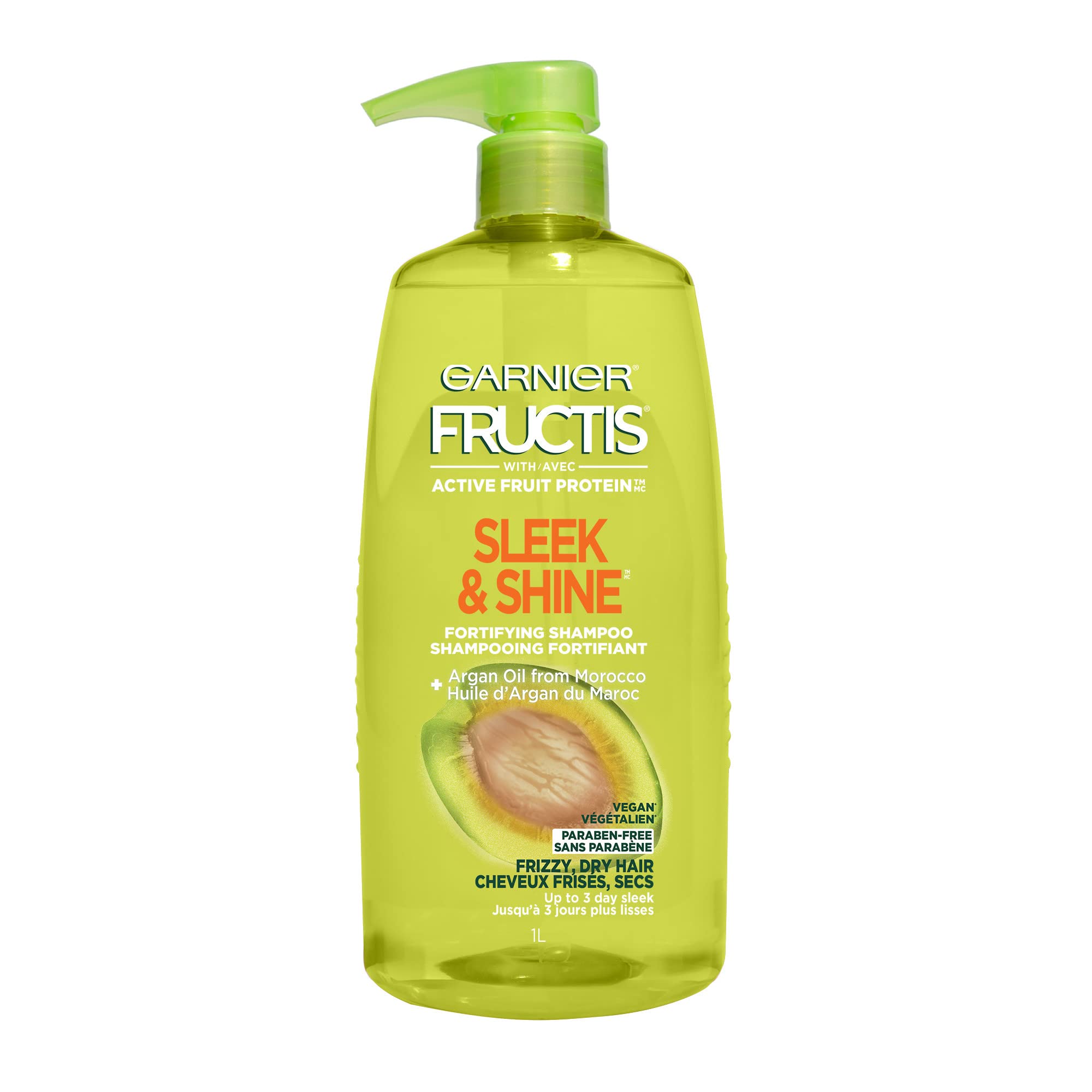 Garnier Hair Care Fructis Sleek and Shine Shampoo, 33.8 Fluid Ounce