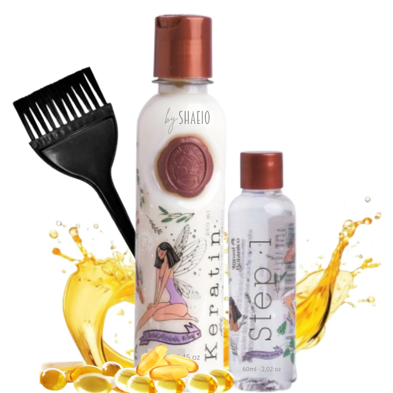 RITUAL BOTANICO Keratina Organica 250 ML Omega 9 + 12 Aceites Naturales y Aminocidos que aportan brillo, sedosidad y nutrici