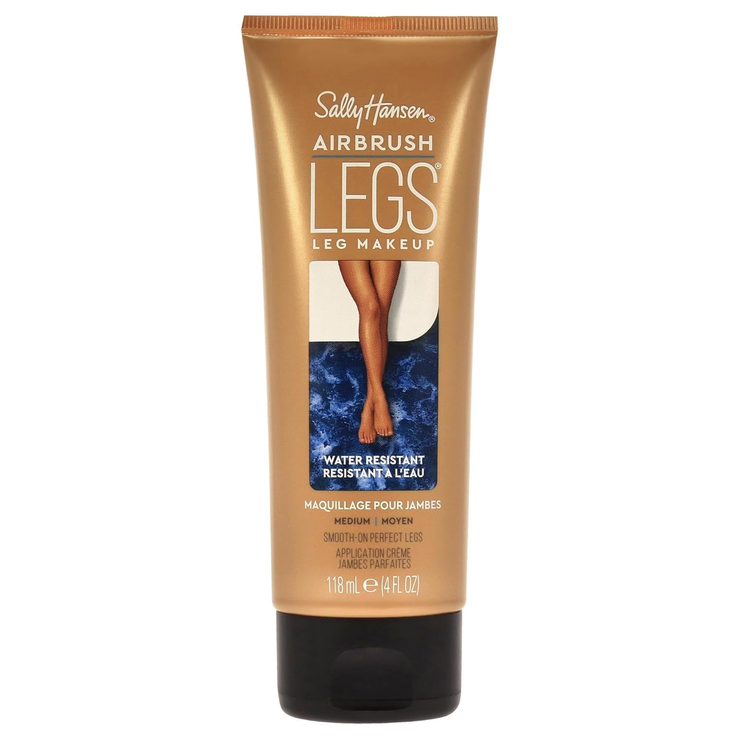 Sally Hansen Airbrush Legs, Leg Makeup, Medium, Easy Application, Flawless Looking Legs, Water Resistant, Transfer Proof Lotion