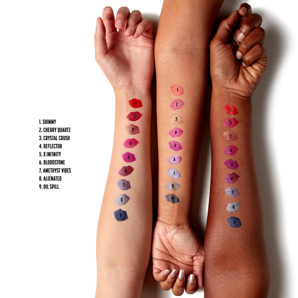 Nyx Professional Makeup Glitter Goals Liquid Lipstick - Reflector, Hot Pink With Pink And Magenta Glitter