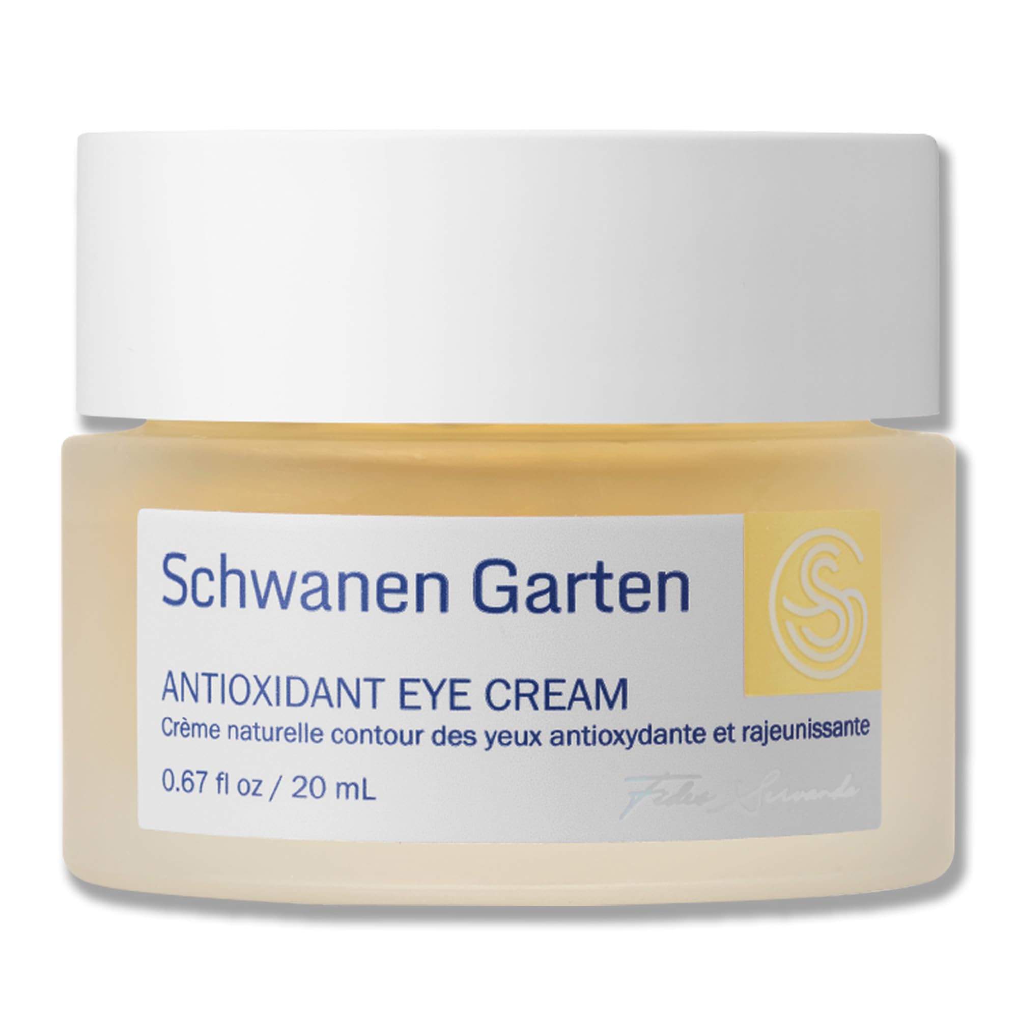 Schwanen Garten Antioxidant Eye Cream 0.67oz / 20ml  Eye Wrinkles Solution, Nongreasy Gel Cream, Organically grown & Handpicke