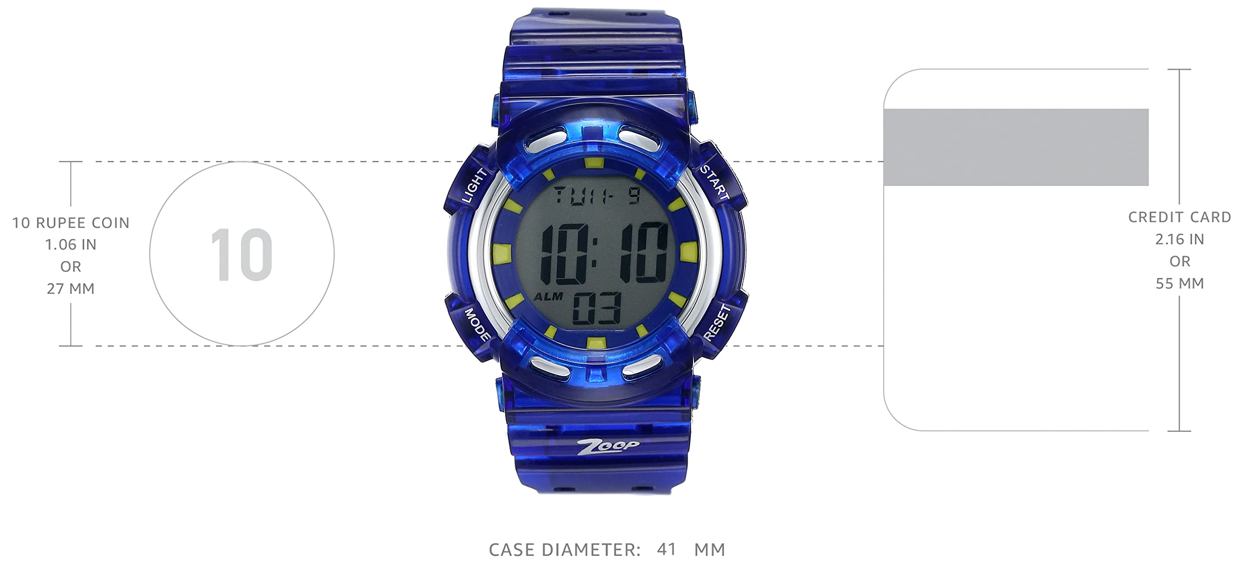 Zoop Digital Bluish Grey Dial ChildrenS Watch -Nkc3026Pp02