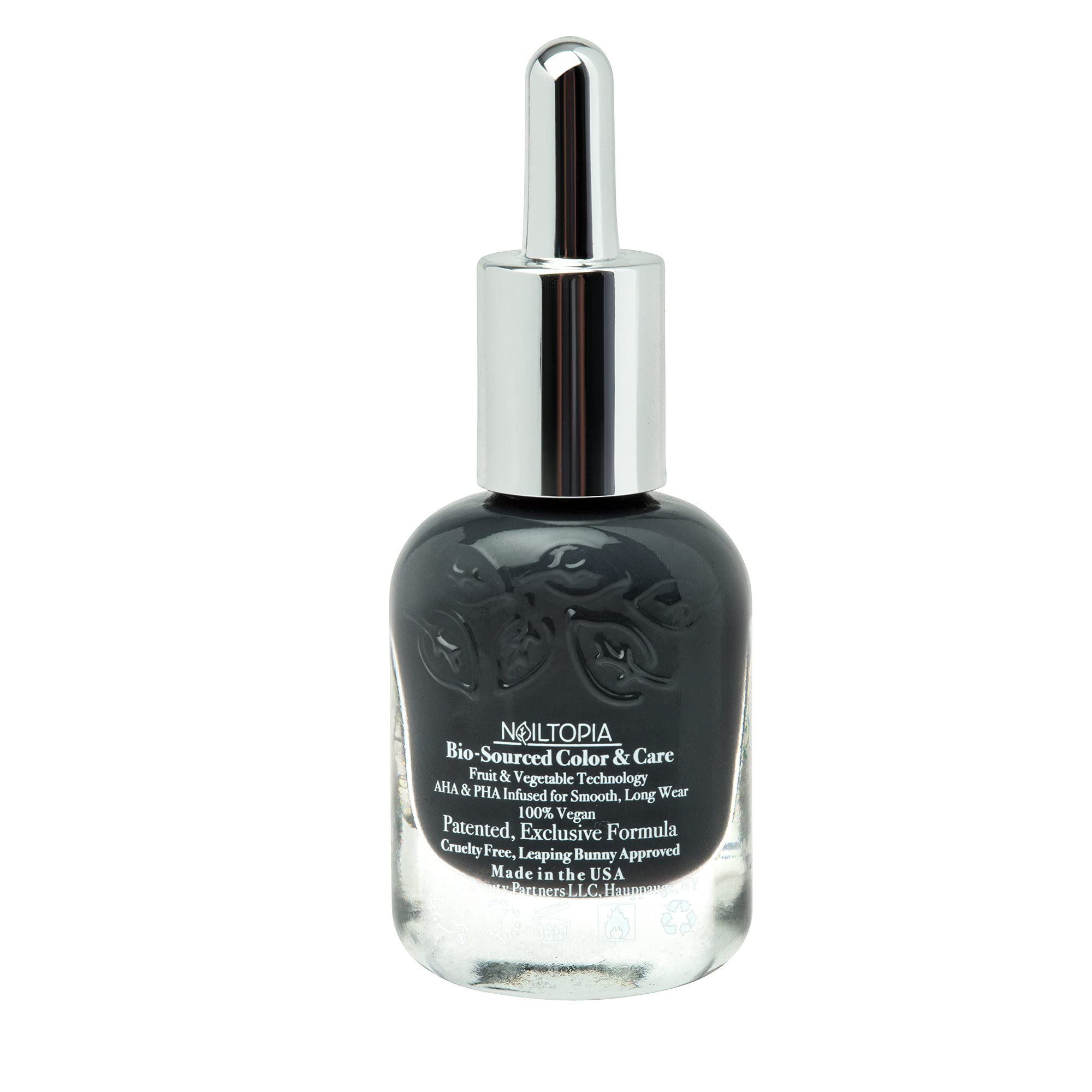 Nailtopia - Plant-Based Chip Free Nail Lacquer - Non Toxic, Bio-Sourced, Long-Lasting, Strengthening Polish - Back to Basics (Da