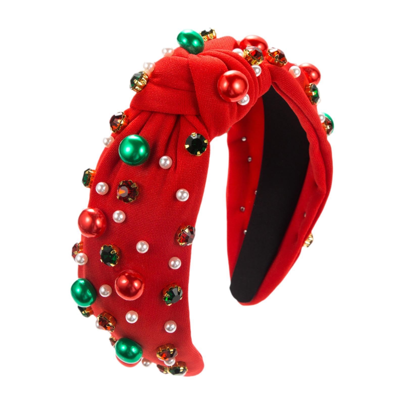 ATORSE?Xmas Hair Band Favors Photo Christmas Headband for Women Ladies Girls red