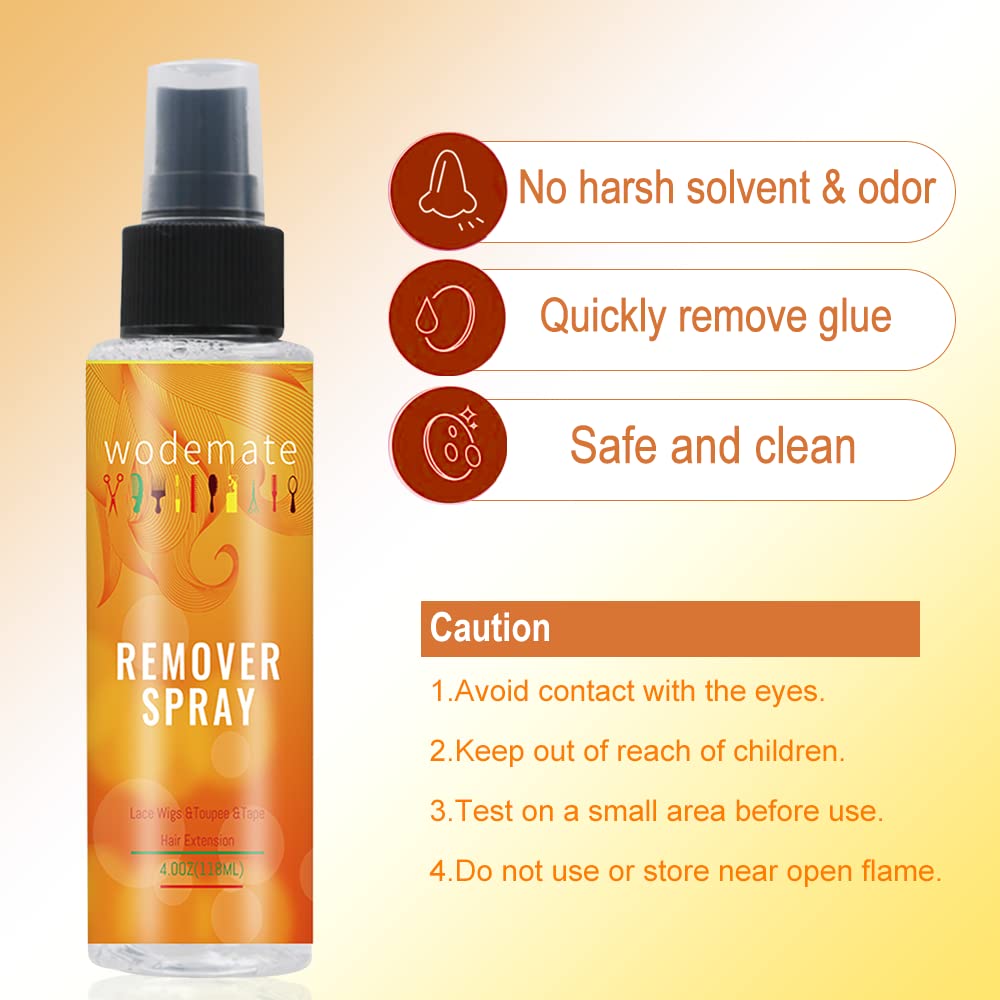 Tape In Extension Remover Fast Acting,Glue Remover Spray For Lace Wigs,Hair Glue Bonding Residue Remover Solvent,Removes Adhesiv