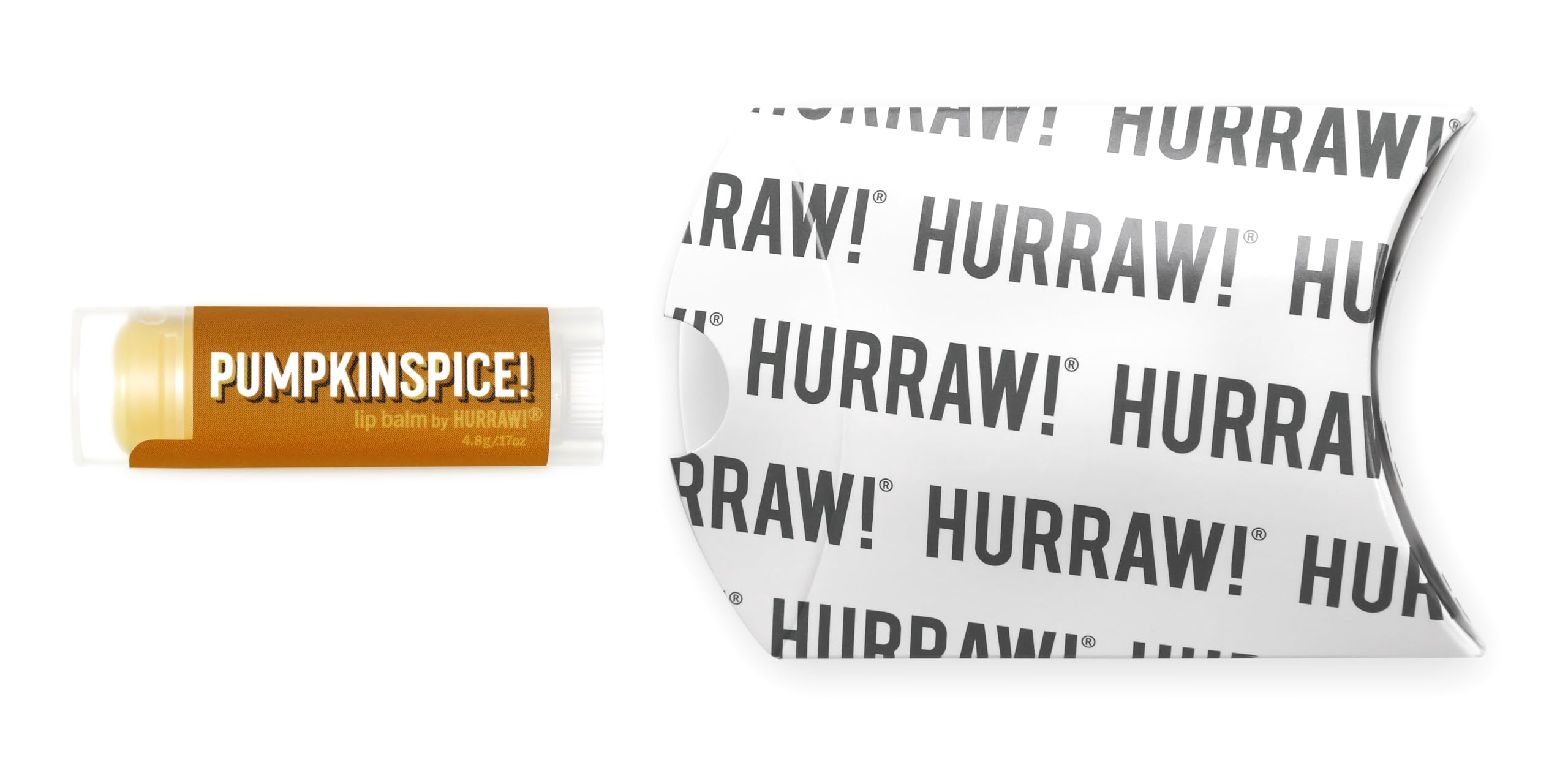 Hurraw! Pumpkin Spice Lip Balm: Organic, Certified Vegan, Cruelty And Gluten Free. Non-Gmo, 100% Natural Ingredients. Bee, Shea,
