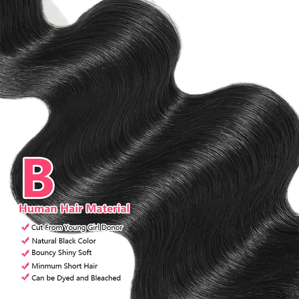 10A Brazilian Body Wave Bundles 24 26 28 Inch Human Hair Bundles 100% Unprocessed Virgin Hair Body Wave 3 Bundles Human Hair Wea