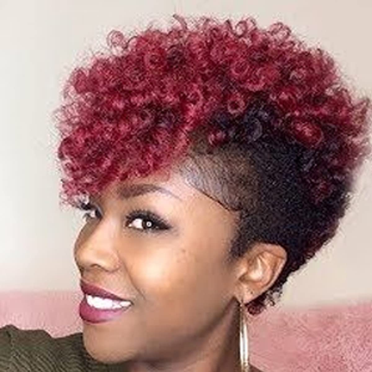 Queentas 3Packs 10 inch Short Crochet Hair for Black Women African Collection Crochet Braiding Hair Carrie Curl(8mm) Synthetic H
