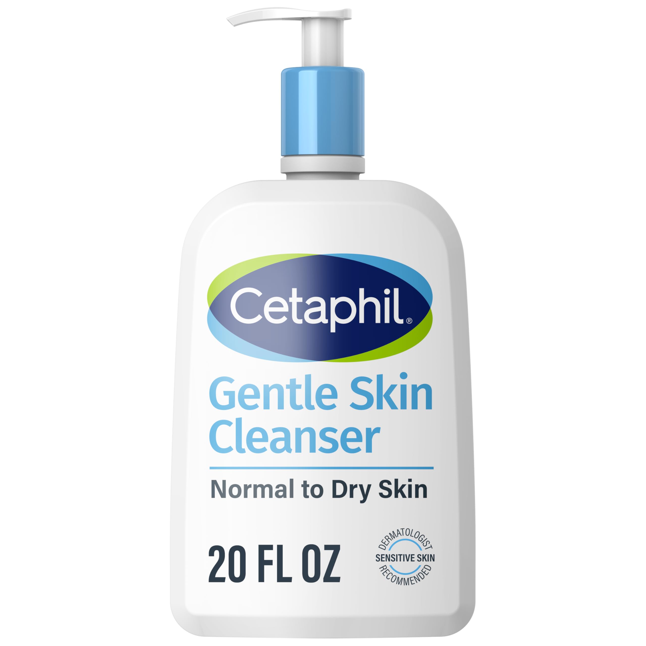 Face Wash By Cetaphil, Hydrating Gentle Skin Cleanser For Dry To Normal Sensitive Skin, New 20Oz, Fragrance Free, Soap Free And