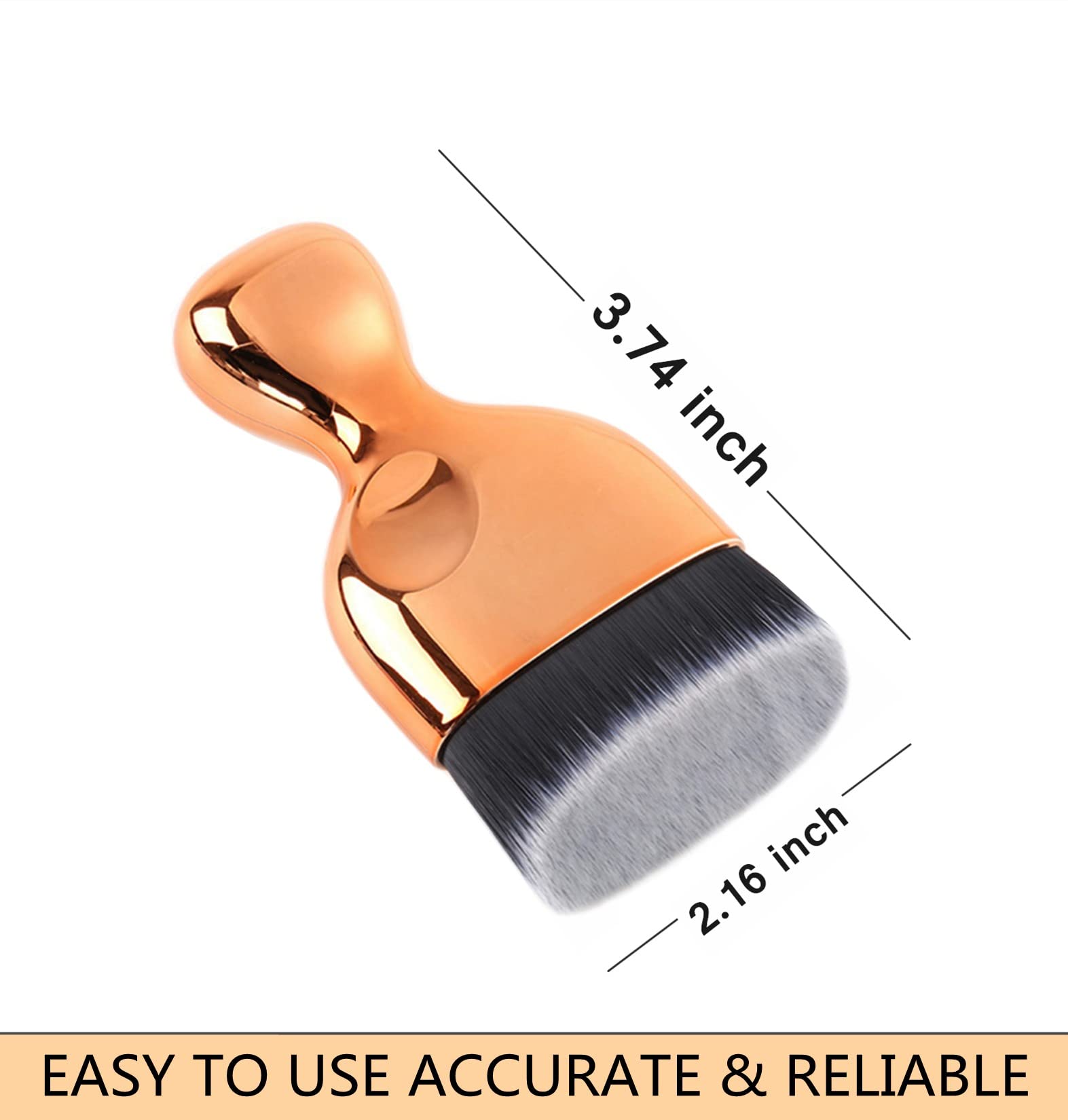 Angled Foundation Kabuki Brush High Density Face Body Kabuki Makeup Brush For Liquid Foundation Powder Cream Contour Buffing Sti