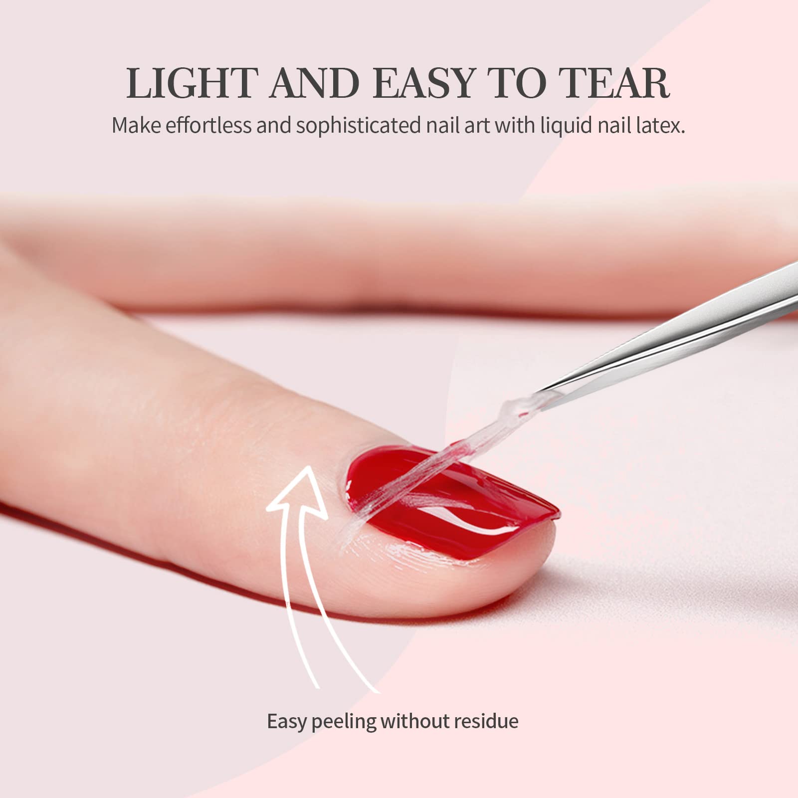 Saviland Liquid Latex For Nails, 30Ml Upgraded Antifreeze Latex Nail Polish Barrier Peel Off - Latex Tape Peel Off For Nails Cut