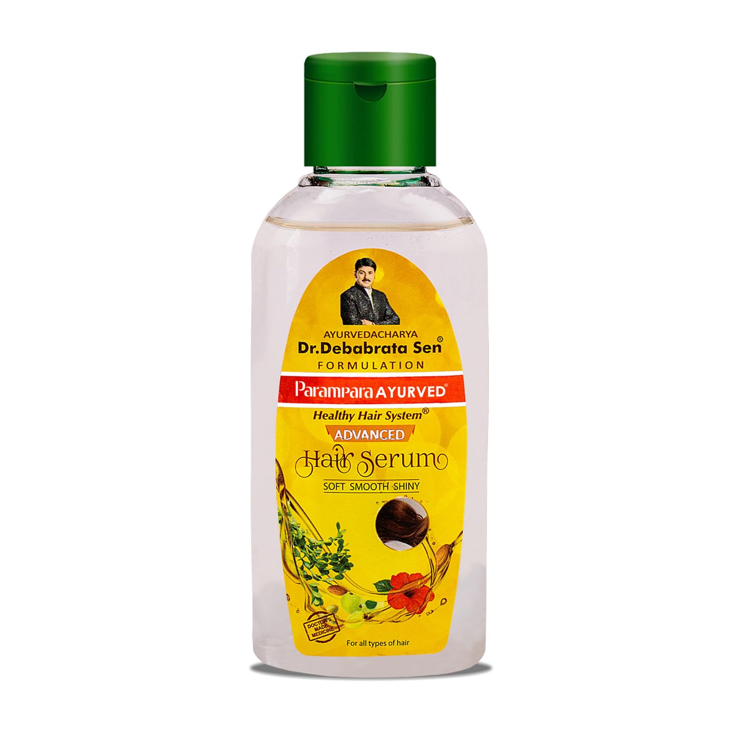 Parampara Ayurved Advanced Hair Serum | Anti Hair Fall Serum With Amla, Bhringaraj & Vitamin E | Smooth, Soft, Shiny Hair For Me