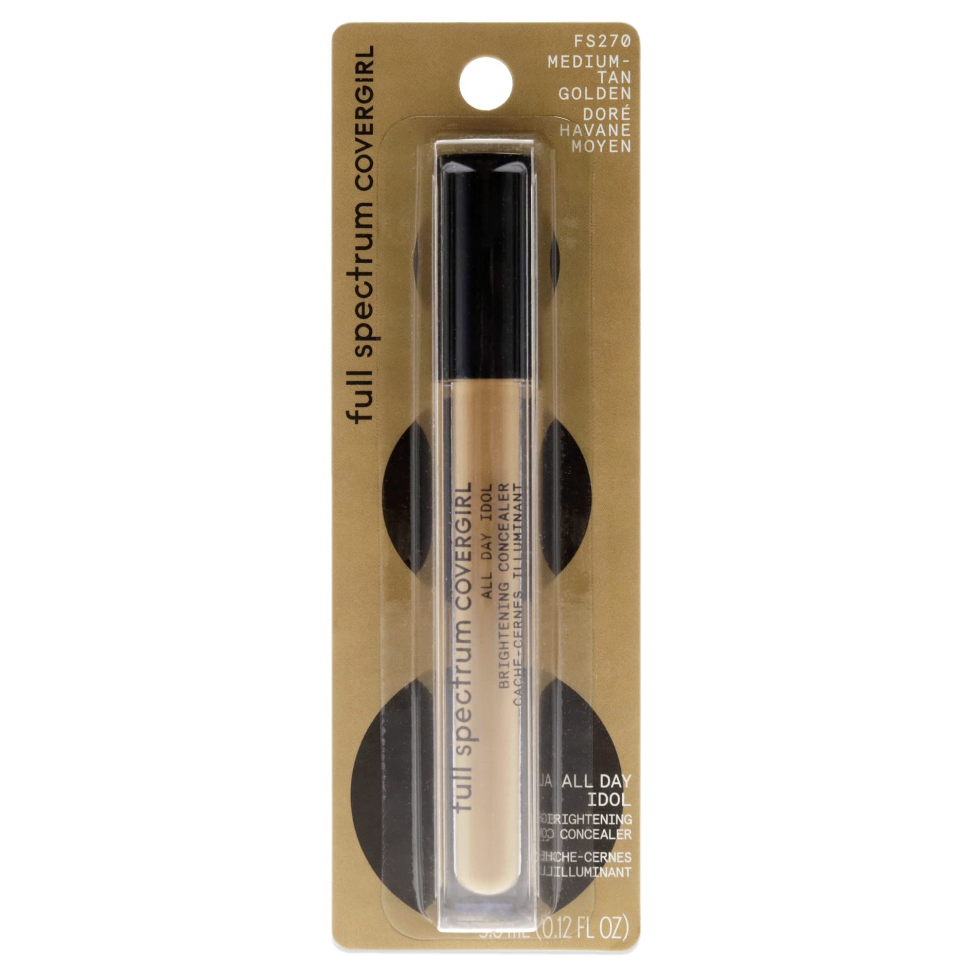 Full Spectrum All Day Idol - Fs270 Medium Tan Golden By Covergirl For Women - 0.12 Oz Concealer