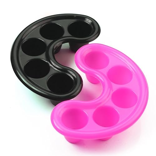 JOVANA 2 PCS Nail Art Tips Hand Soak Bowl Tray Treatment Remover Manicure Soaking Tool