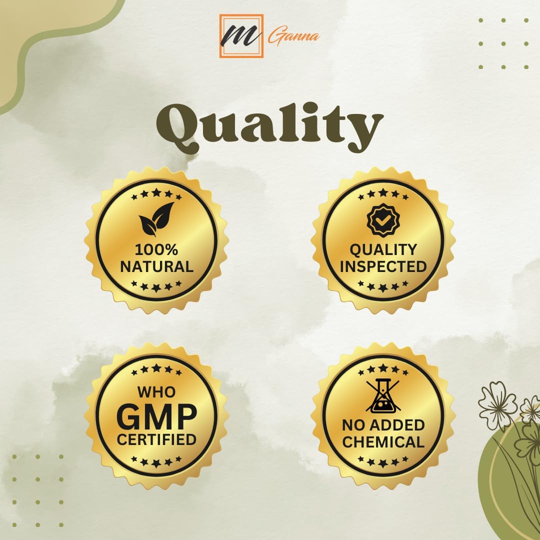 mGanna 100% Natural Calcium Bentonite Clay (Food Grade) for Body Detox, Facial Masks, Creams, Body Wraps, Skin Tightening, and S