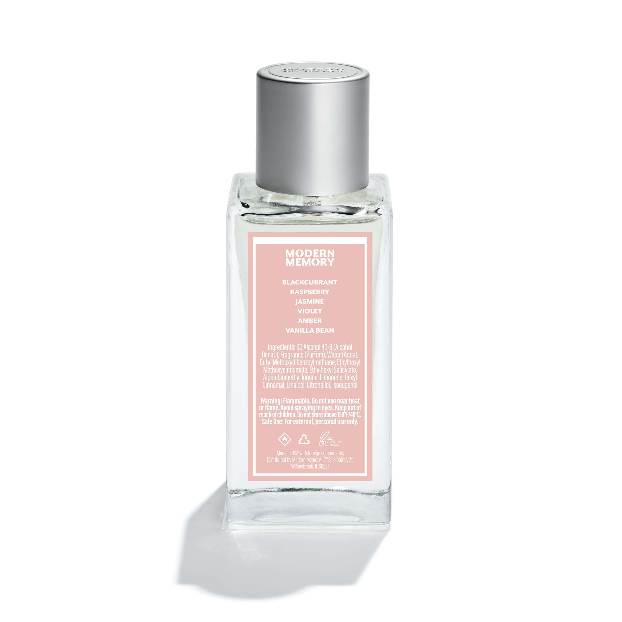 Modern Memory Eau de Parfum - Luxury Fragrance with Red Raspberry, Jasmine & Amber - 2.5 fl oz - Safe for Sensitive Skin