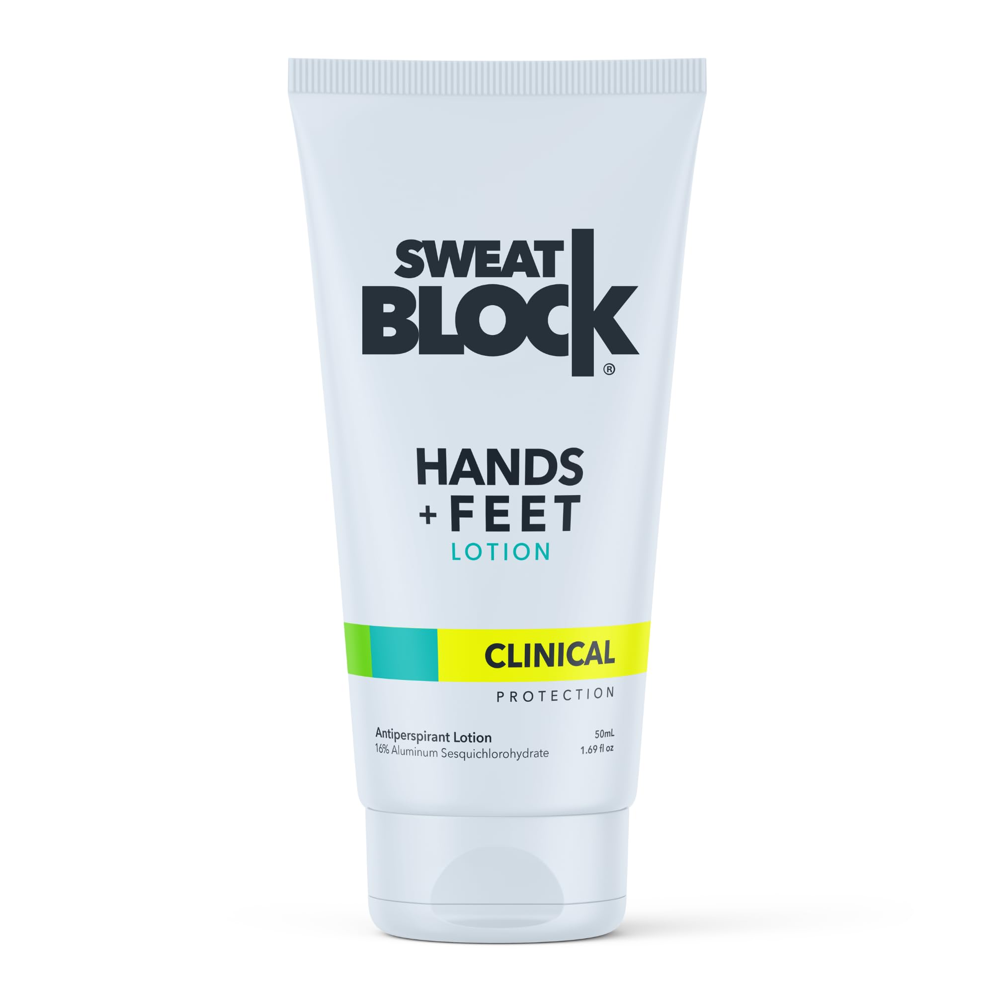SweatBlock Antiperspirant Lotion for Hands & Feet - CLINICAL STRENGTH for Men & Women - Hyperhidrosis Aid to Stop Excessive Swea