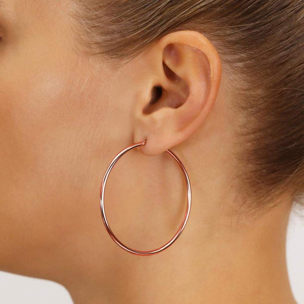 M MOOHAM Small Gold Hoop Earrings for Women, 14K Gold Plated 925 Sterling Silver Post Hypoallergenic Chunky Mini Hoops Earrings