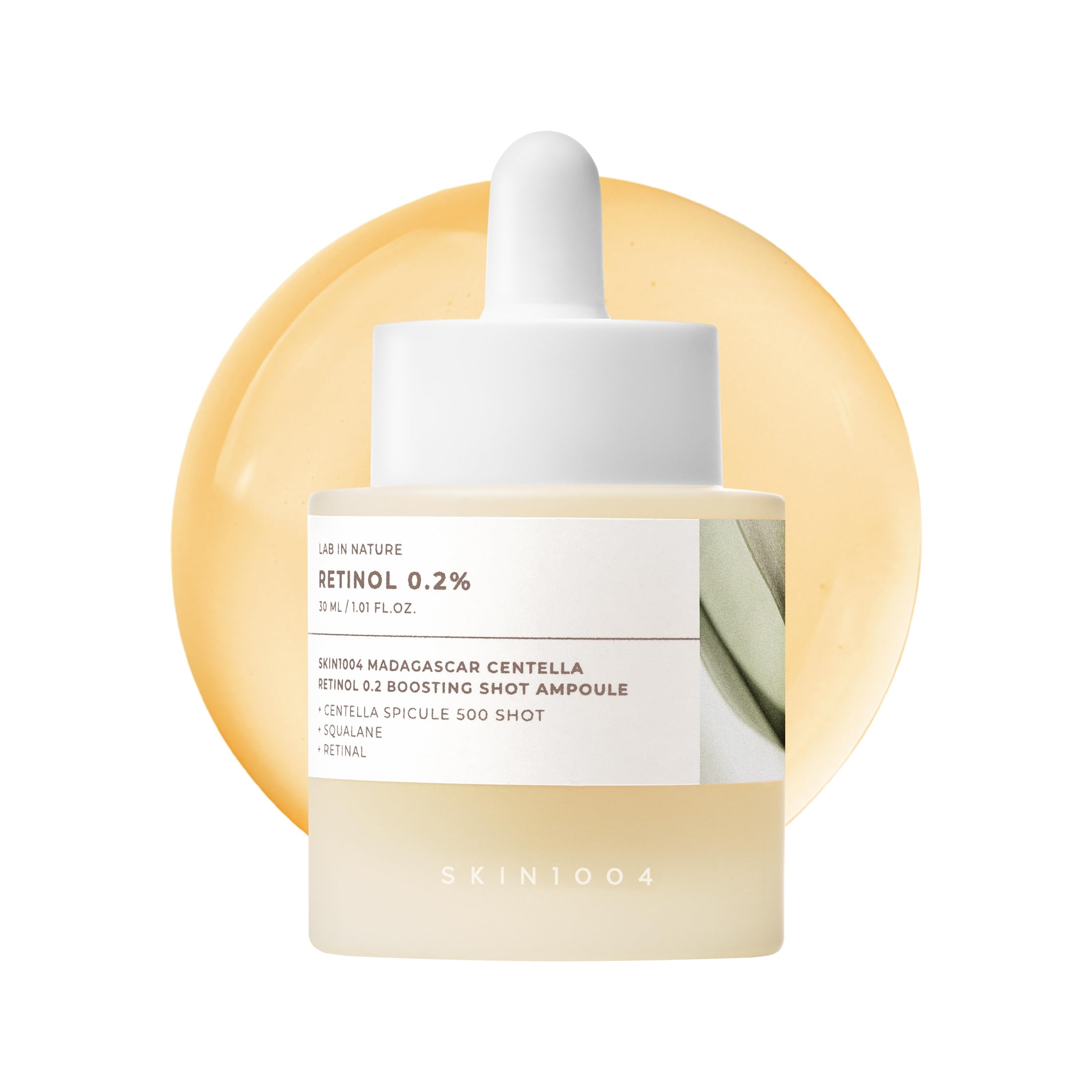 SKIN1004 Retinol 0.2% Boosting Shot Ampoule, Face Serum for Skin Elasticity, Facial Spicule Serum with Retinol & Retinal, Centel