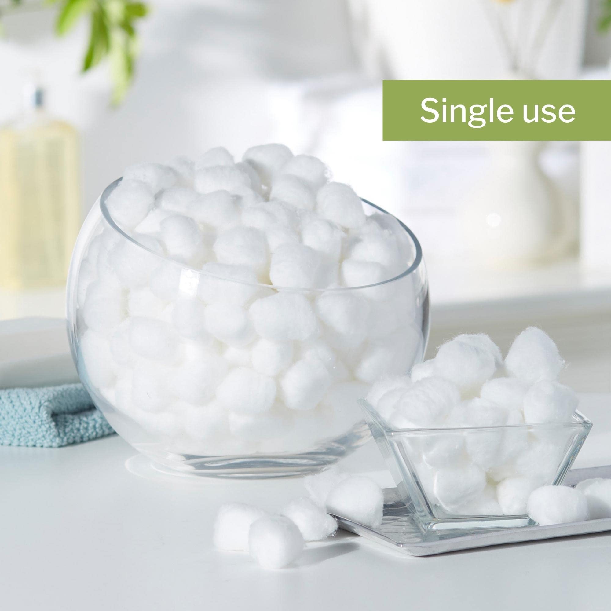 McKesson Cotton Balls, Non-Sterile, Maximum Absorbency, Medium, 2000 Count, 1 Pack