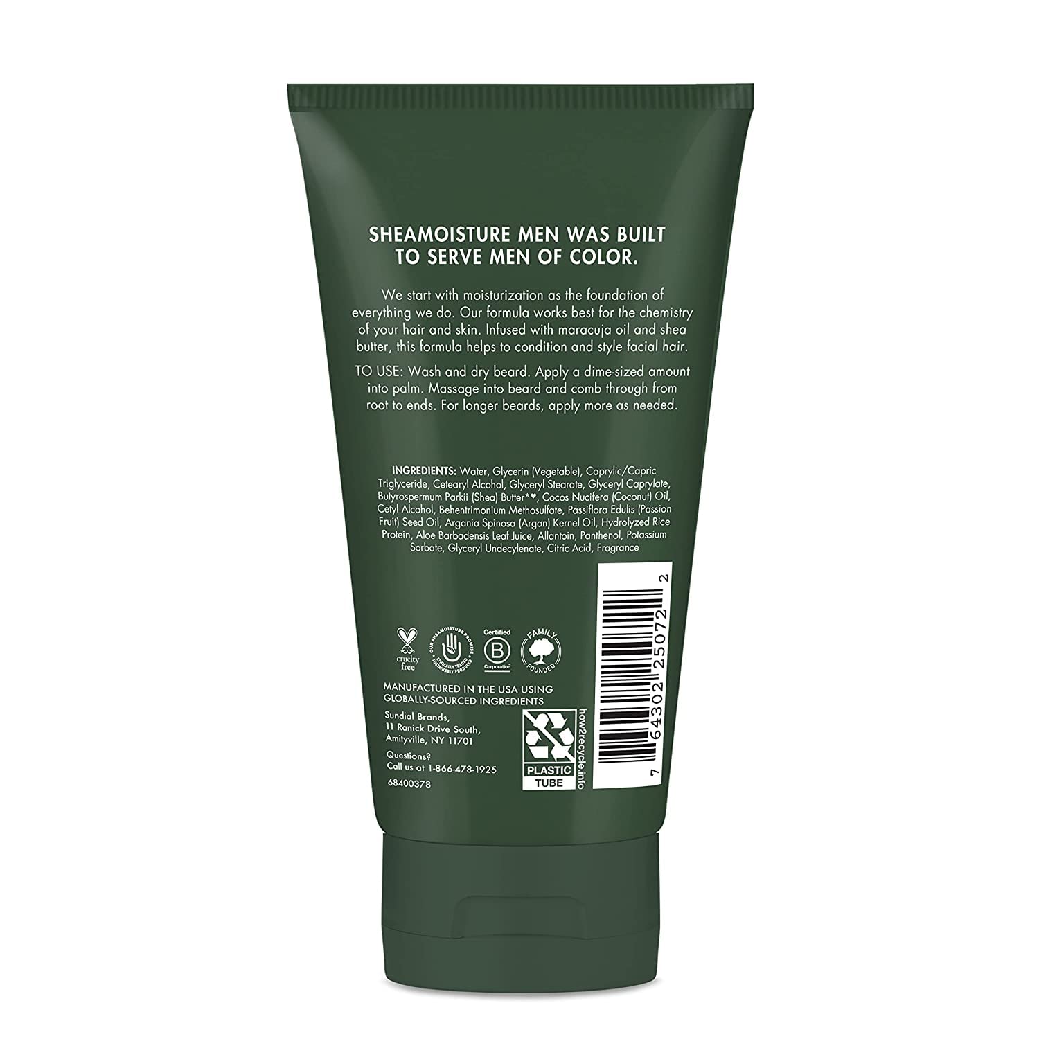 Sheamoisture Men Full Beard Detangler And Conditioner With Maracuja Oil & Shea Butter - Rich Moisturizing Cream To Soften And De