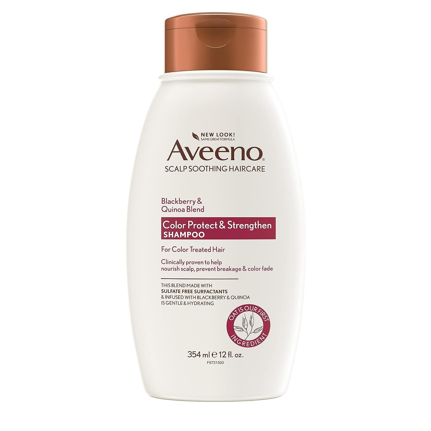 Aveeno Scalp Soothing Blackberry Quinoa Protein Blend Shampoo For Color Protect, 1 Count