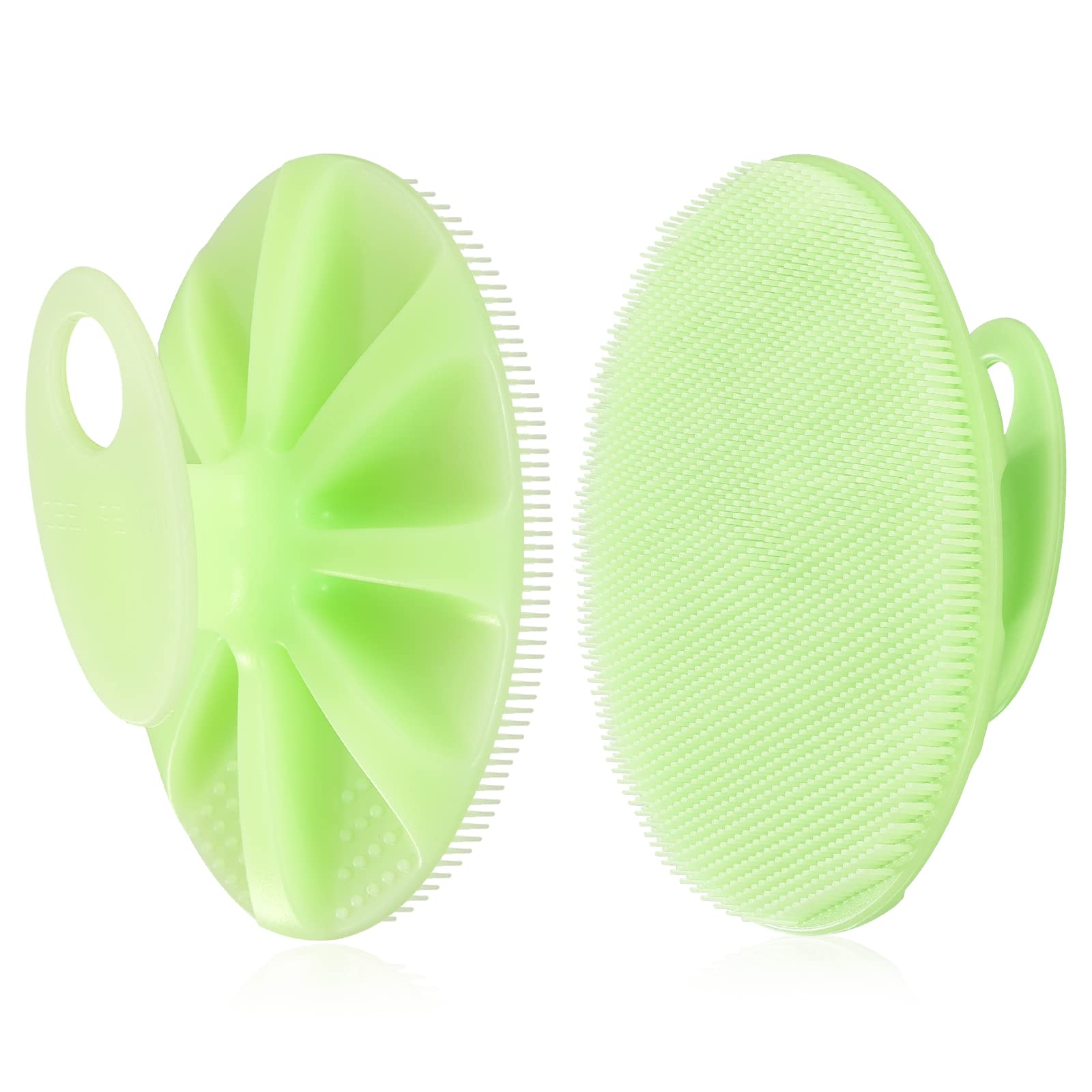 Innerneed Food-Grade Soft Silicone Body Cleansing Brush Shower Scrubber, Gentle Exfoliating And Massage For All Kinds Of Skin (G
