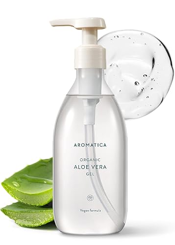 Aromatica Organic/Soothing Aloe Vera Gel 10.14Oz / 300Ml, Soothing, Cooling, Moisturizing, Vegan, Ewg Verified