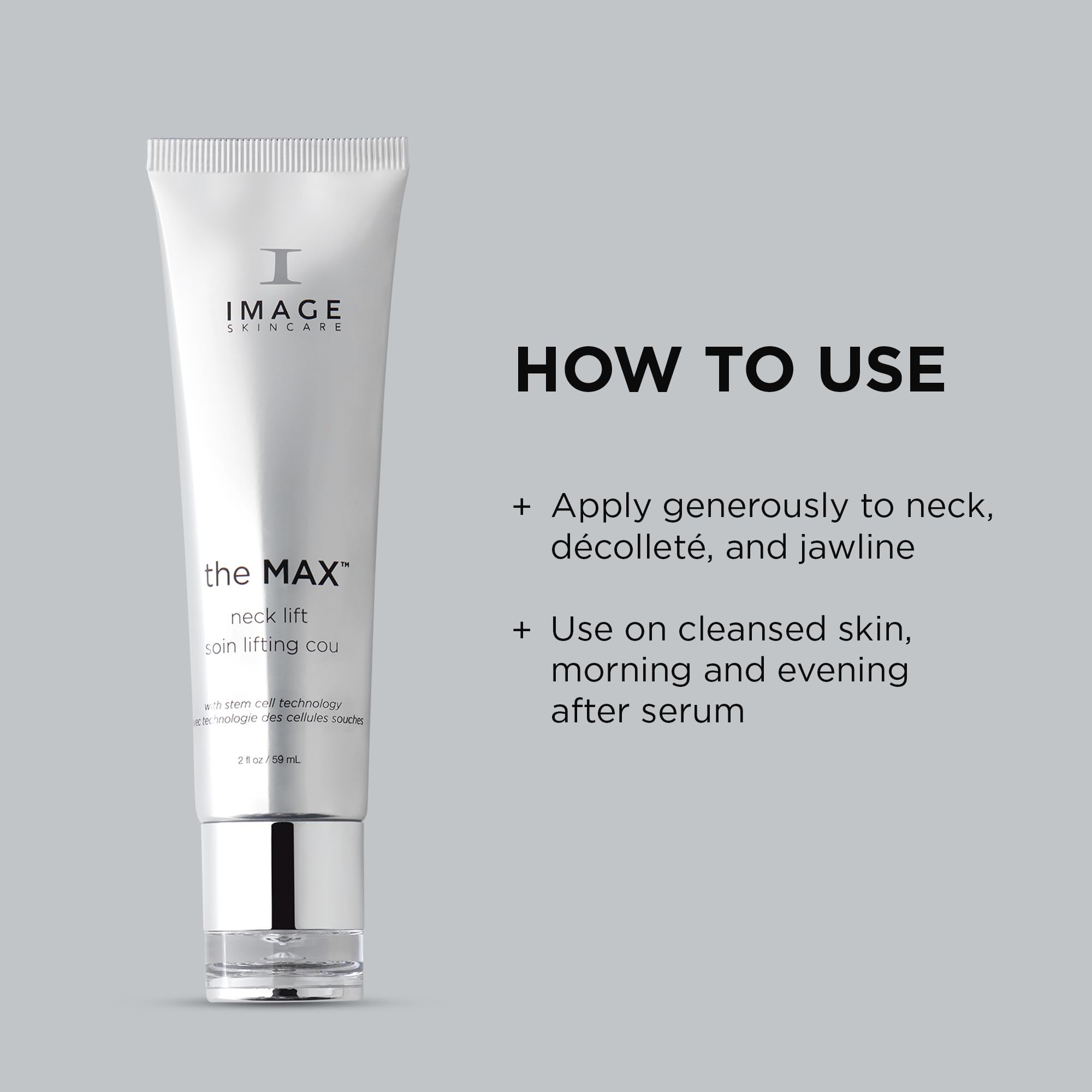 IMAGE Skincare, the MAX Neck Lift, Firming Cream to Uplift the Appearance of Sagging Skin, Improve Appearance of Fine Lines, 2 f