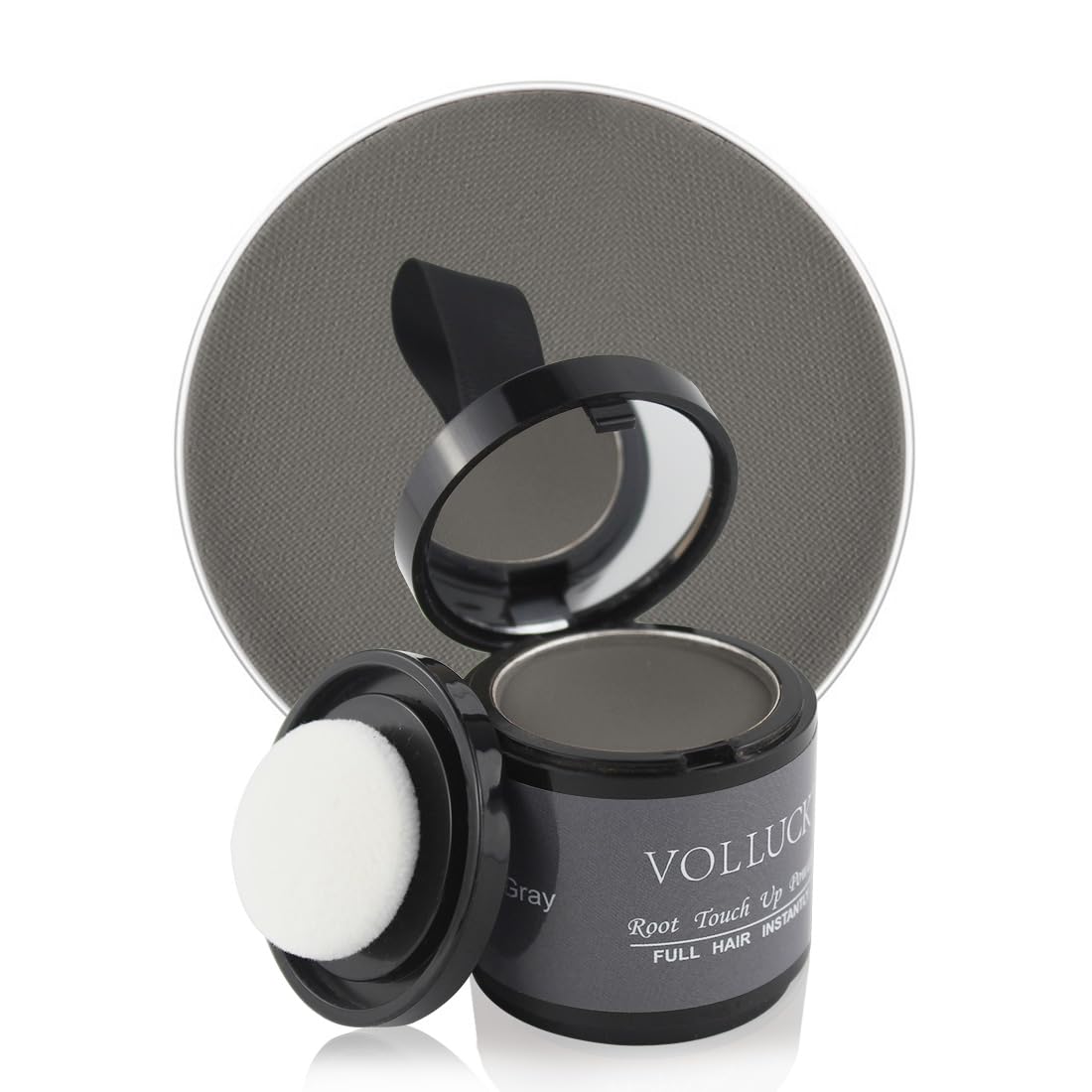 Volluck Root Touch Up Hair Shadow Powder For Women & Men - Cover Gray, Bald Spots, Eyebrows, 0.35 Ounce