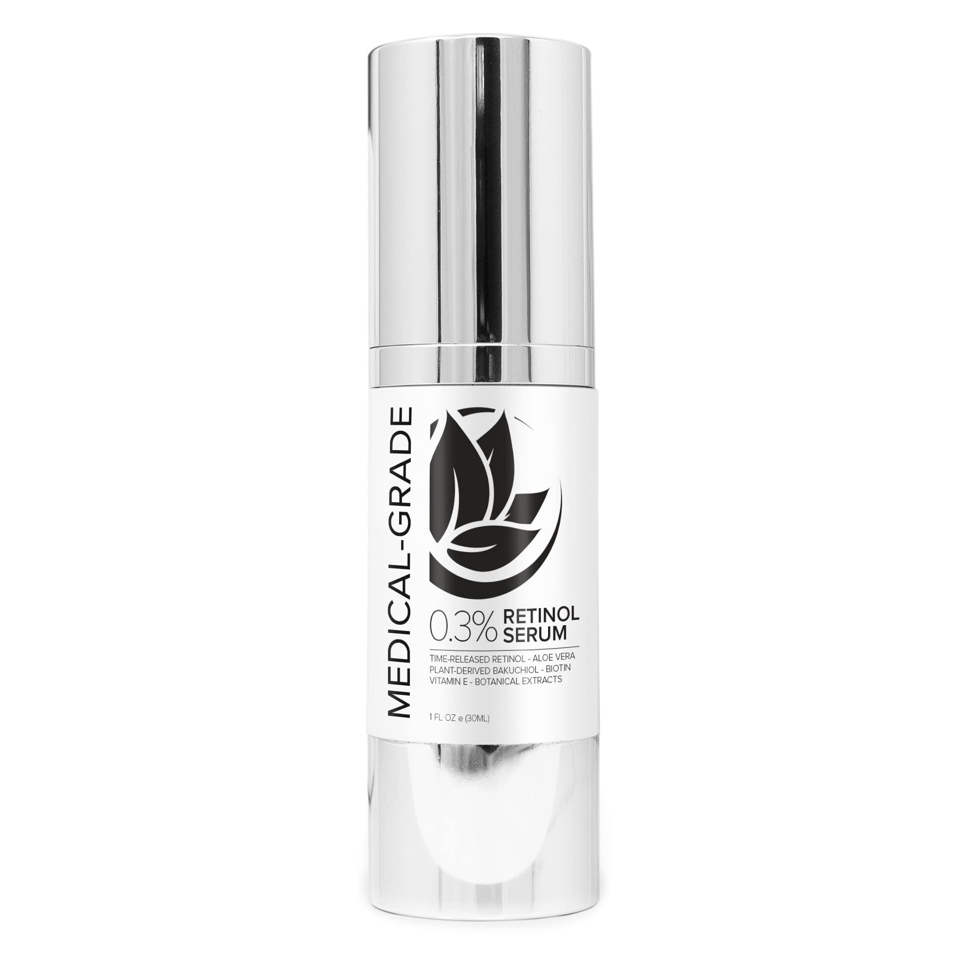 Microderm GLO - Age Defying 0.3% Retinol Serum, Anti-Aging Dark Spot Remover for Face, Fine Lines & Wrinkle Pore Minimizer, with