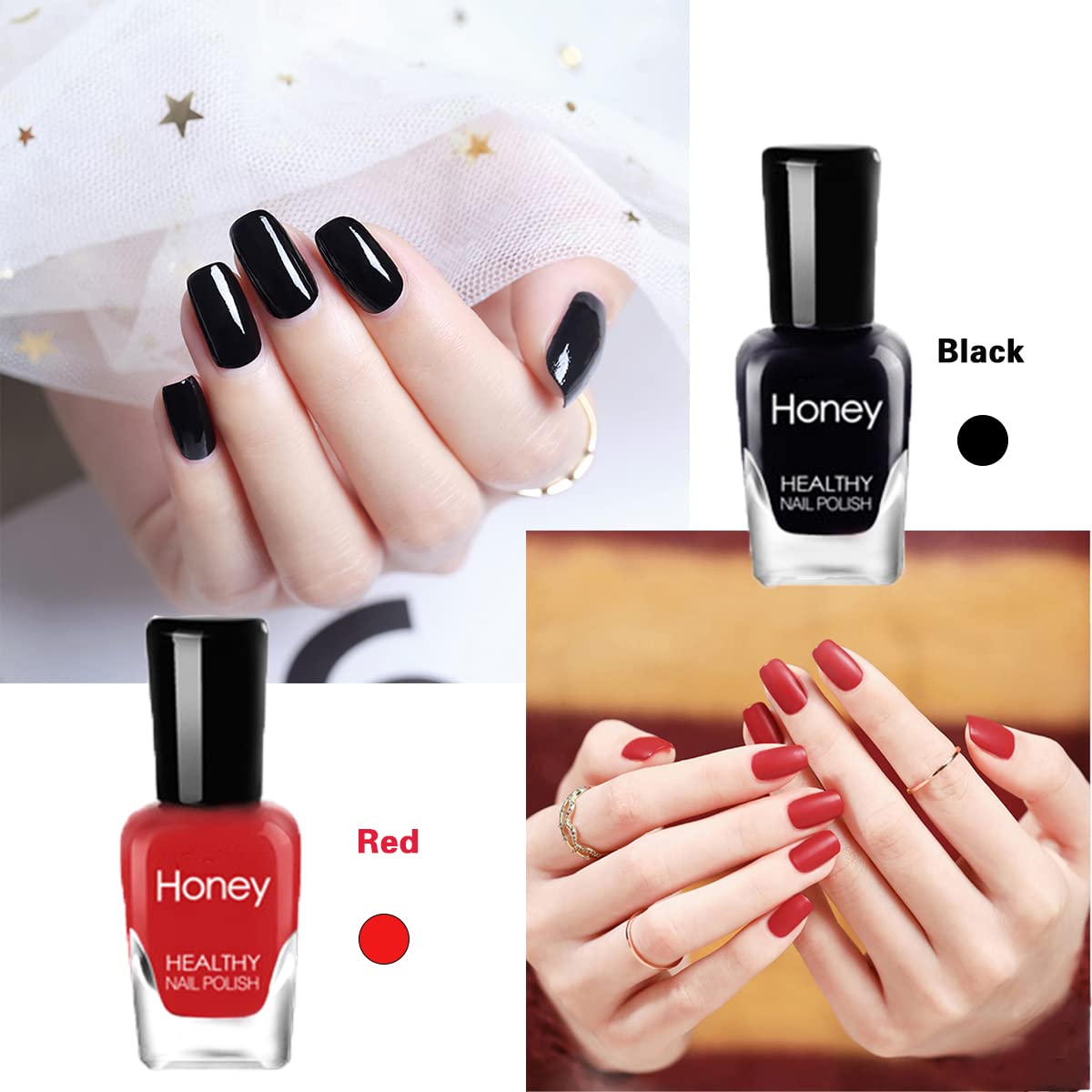Tophany Non Toxic, Easy Peel Off Fast Dry Nail Polish Set For Pack, Eco Friendly And Organic Water Based Nail Polish For Women A