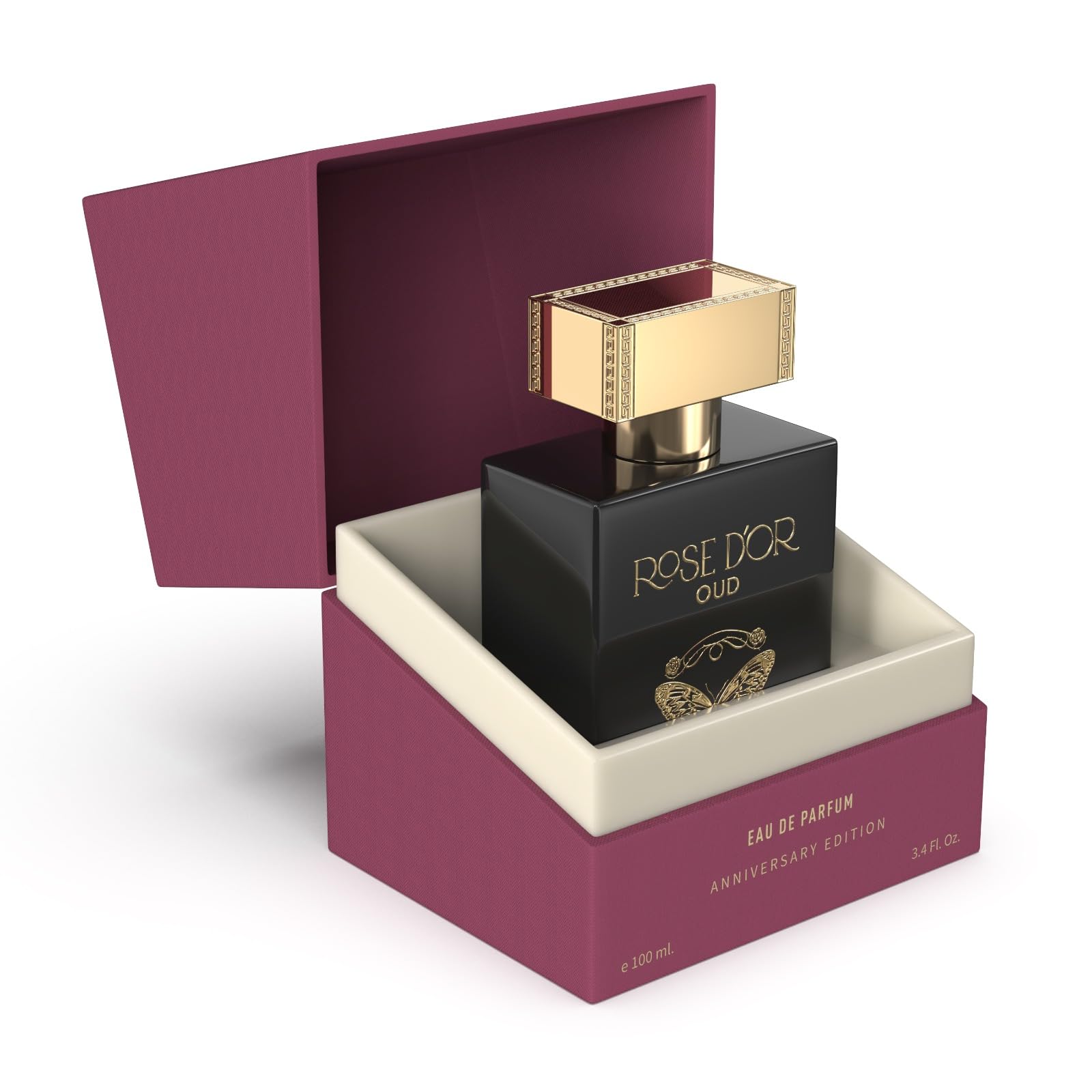 Liberty Oud Perfume for Men, 3.4 Oz Rose Dyor Premium Oud Perfumes for Unisex Anniversary Edition Long-Lasting Men and Women Eau