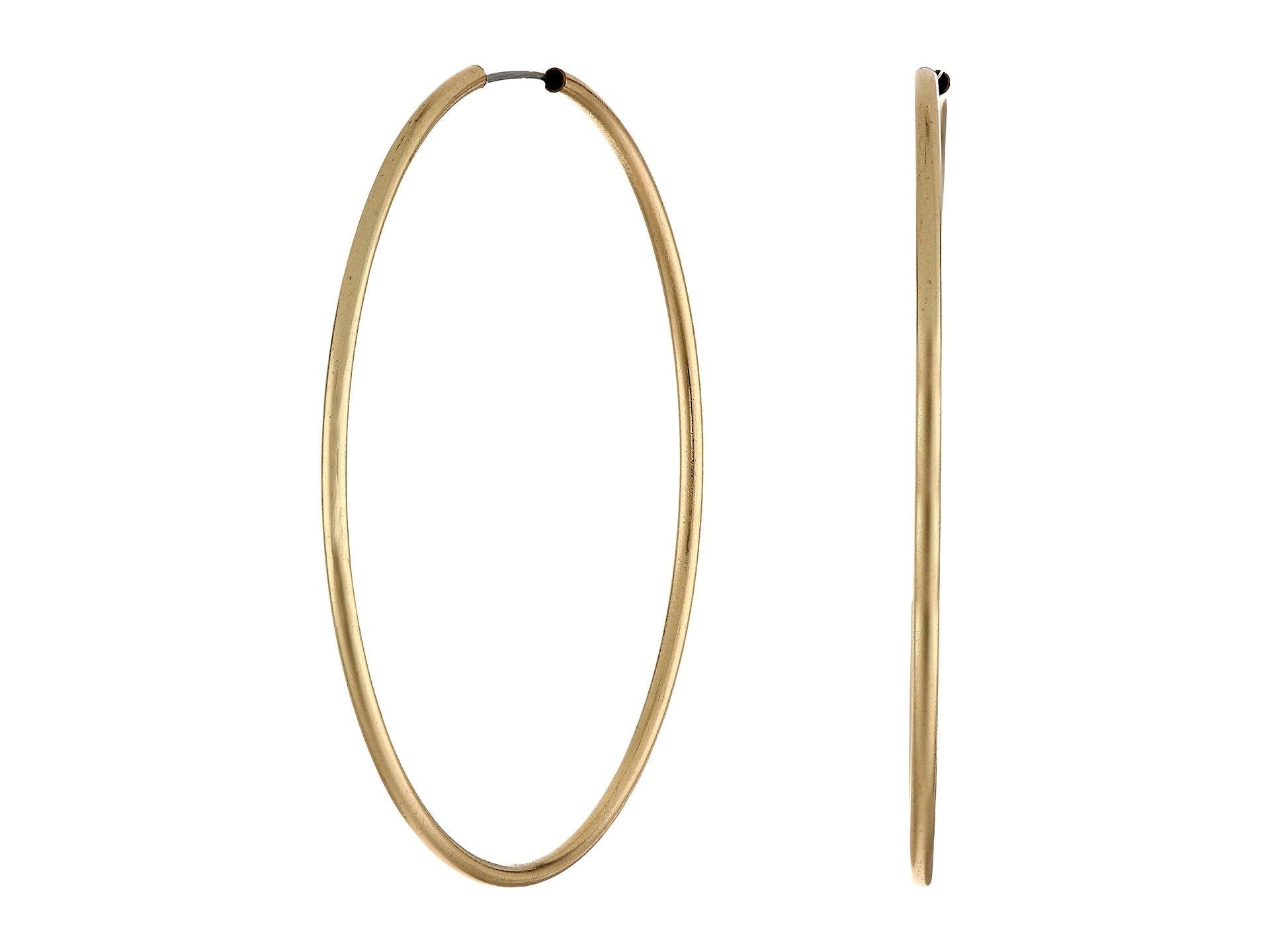 GUESS Basic Gold Large Endless Hoop Earrings