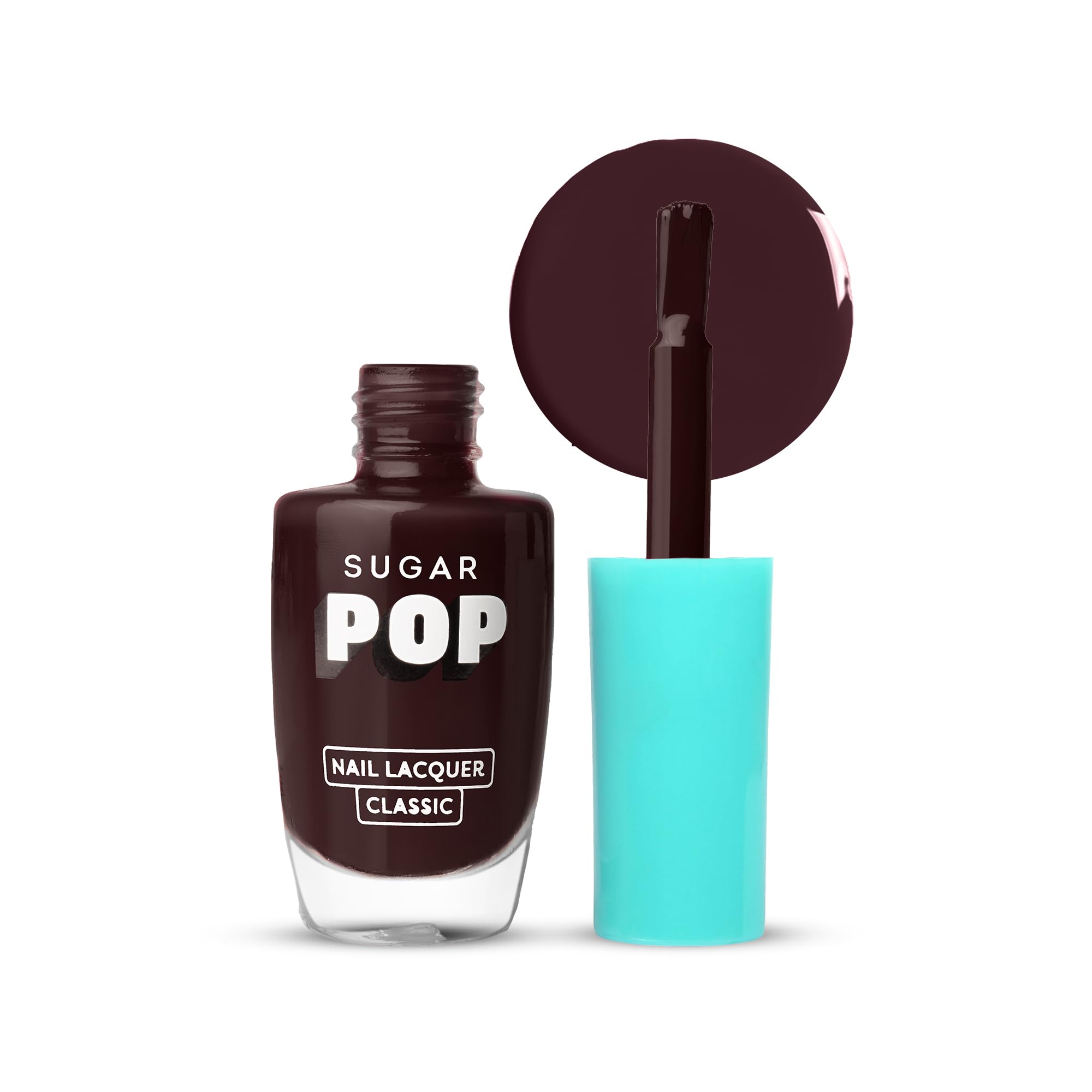 Sugar Pop Nail Lacquer 25 Red Claret (Oxblood) | Dries In 45 Seconds | Chip-Resistant | Glossy Finish | High Shine | Nail Polish
