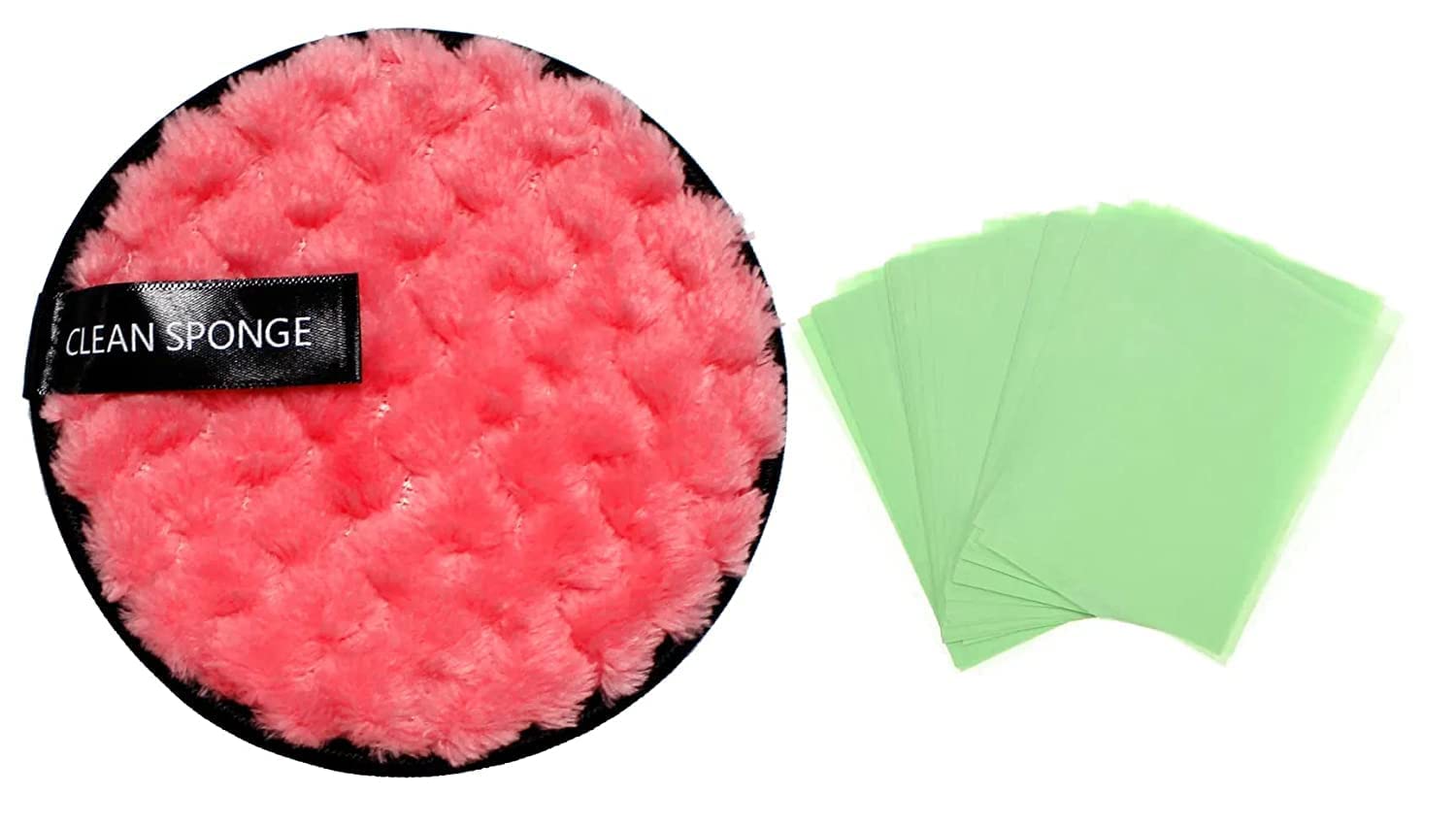 Akado Oil Absorbing Sheets With Reusable Makeup Remover Pads Microfiber Makeup Remover Wipes For Mascara, Eye Shadow, Foundation