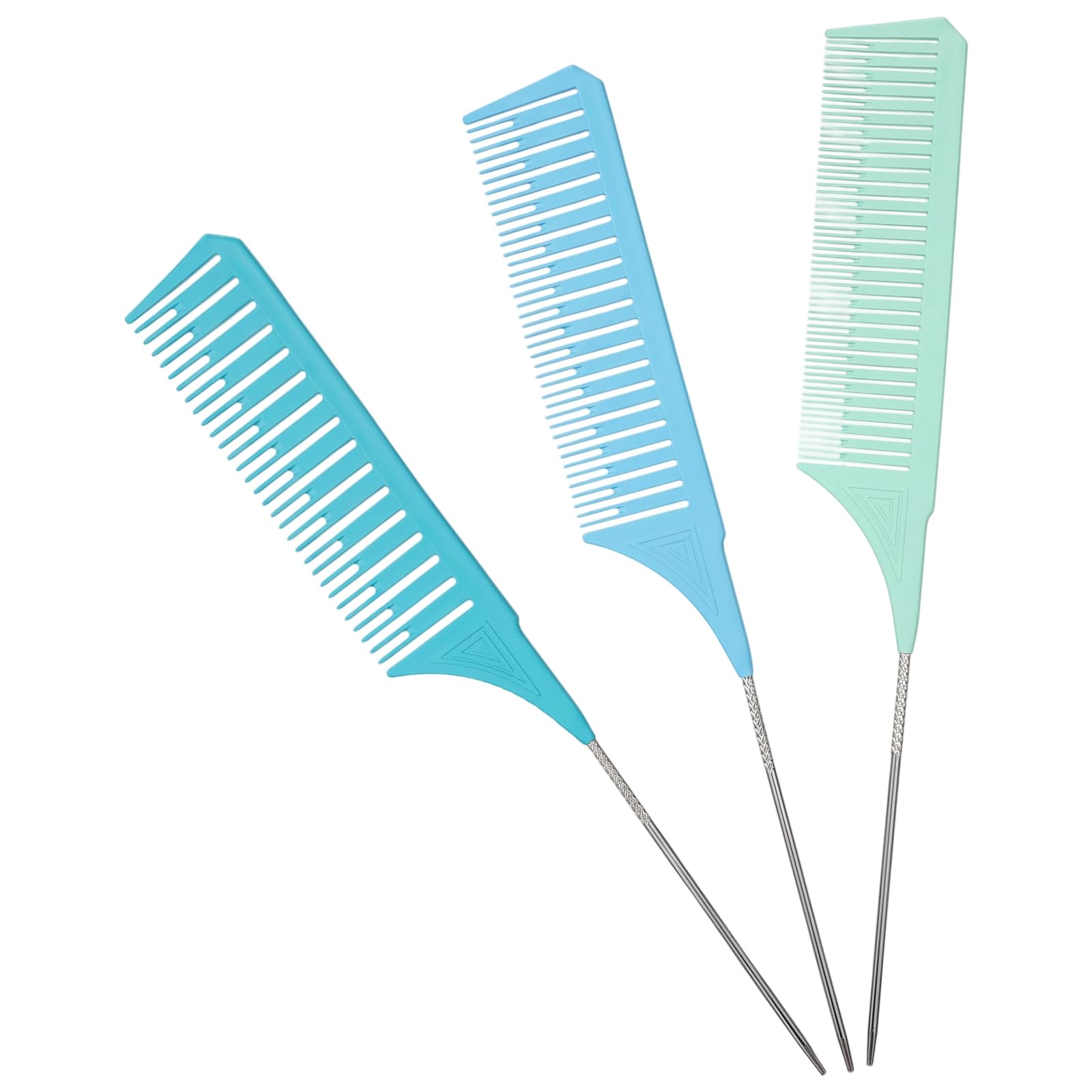 Bruislard 3 Pcs Weaving Combs Hair Color Comb Foiling Comb for Highlighting