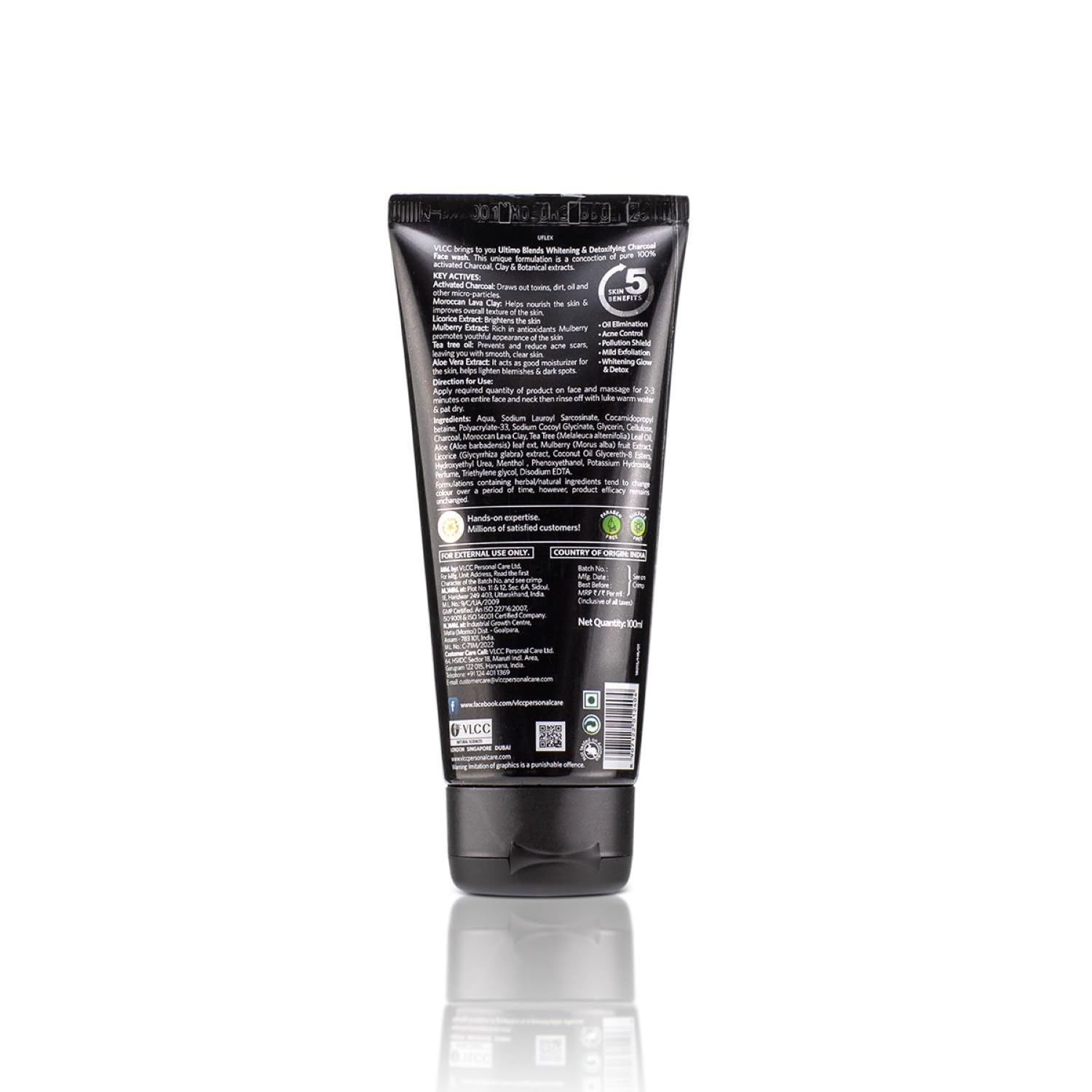 VLCC Ultimo Blends Charcoal Face Wash, 100 ml