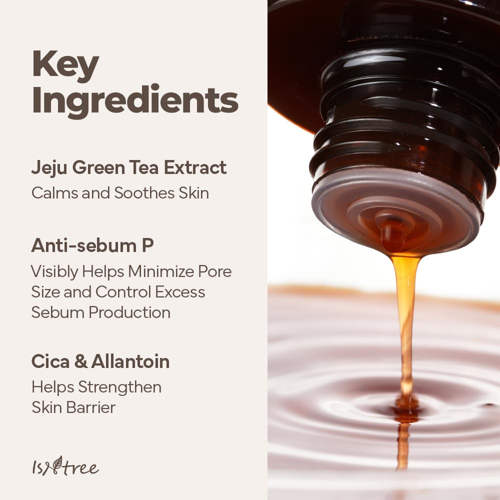 Isntree Green Tea Fresh Toner 200Ml, 6.76 Fl.Oz | Pore & Sebum Care | Ph Balancing | Soothing & Hydrating | For Sensitive, Oily,